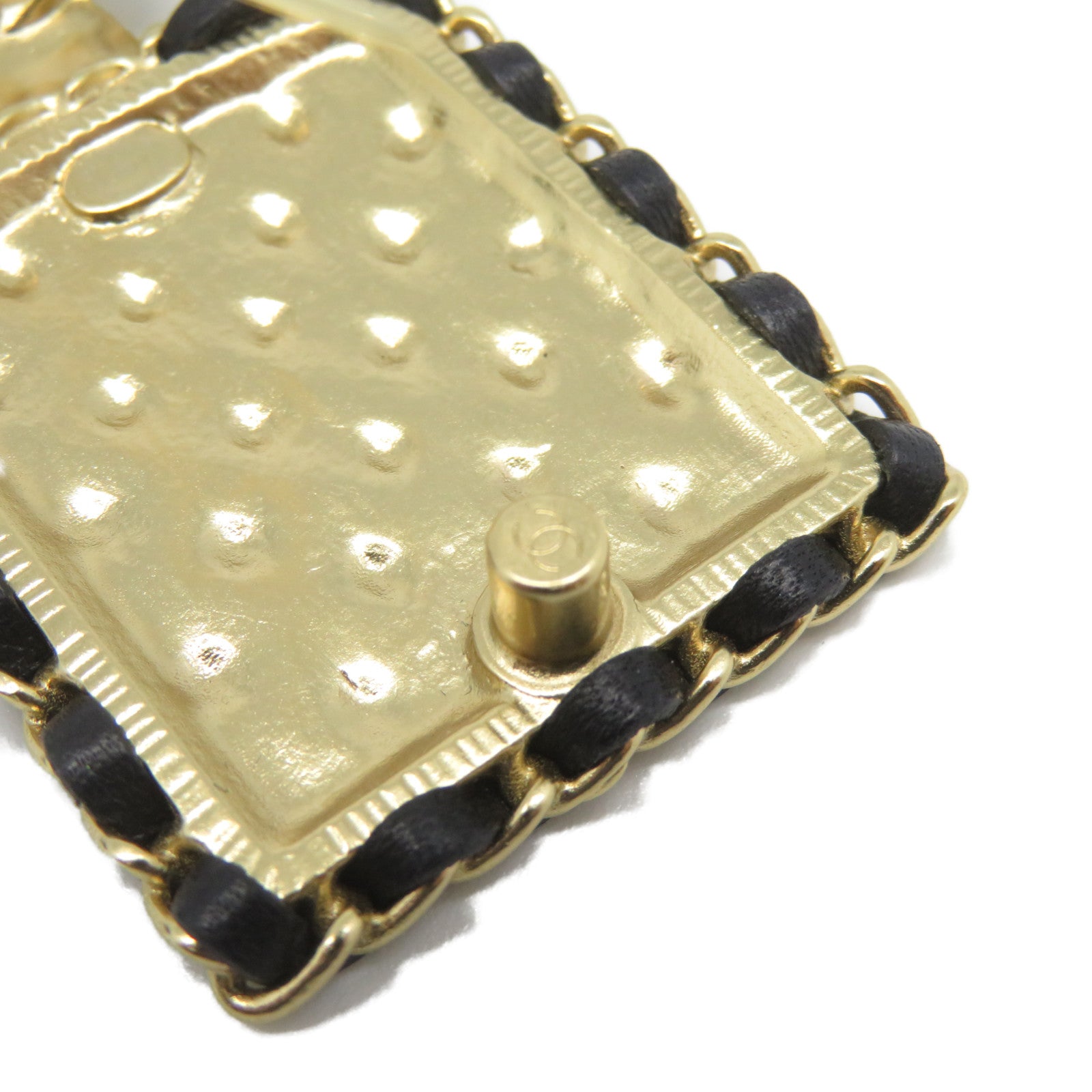 CHANEL 金屬Brooch胸針金色/黑色
