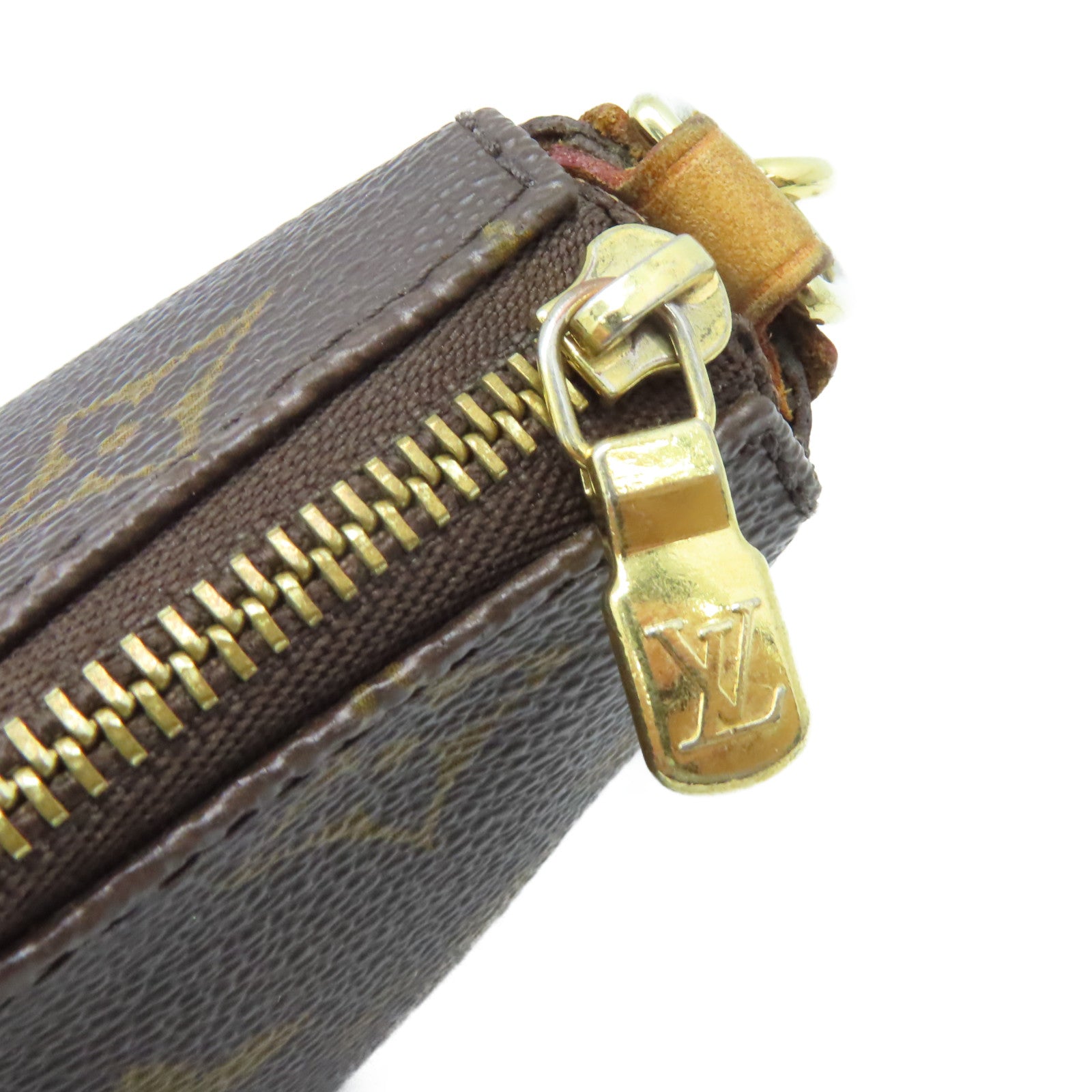 LOUIS VUITTON Monogram Eva Shoulder Bag金扣手挽袋啡色