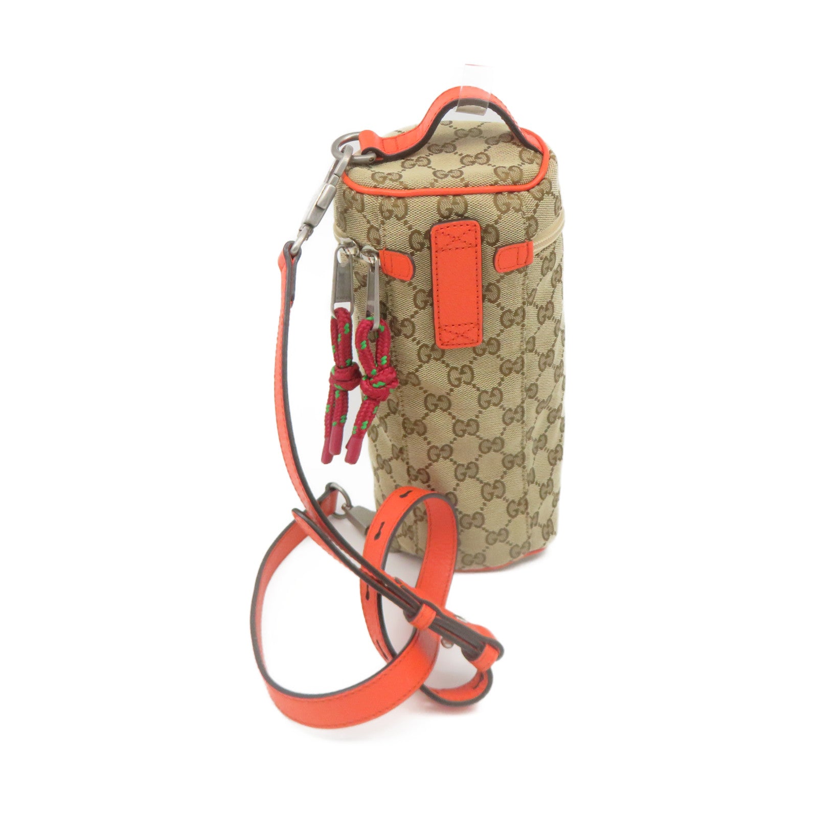 GUCCI GG Canvas The North Face X Gucci Shoulder Bag Brown/Orange