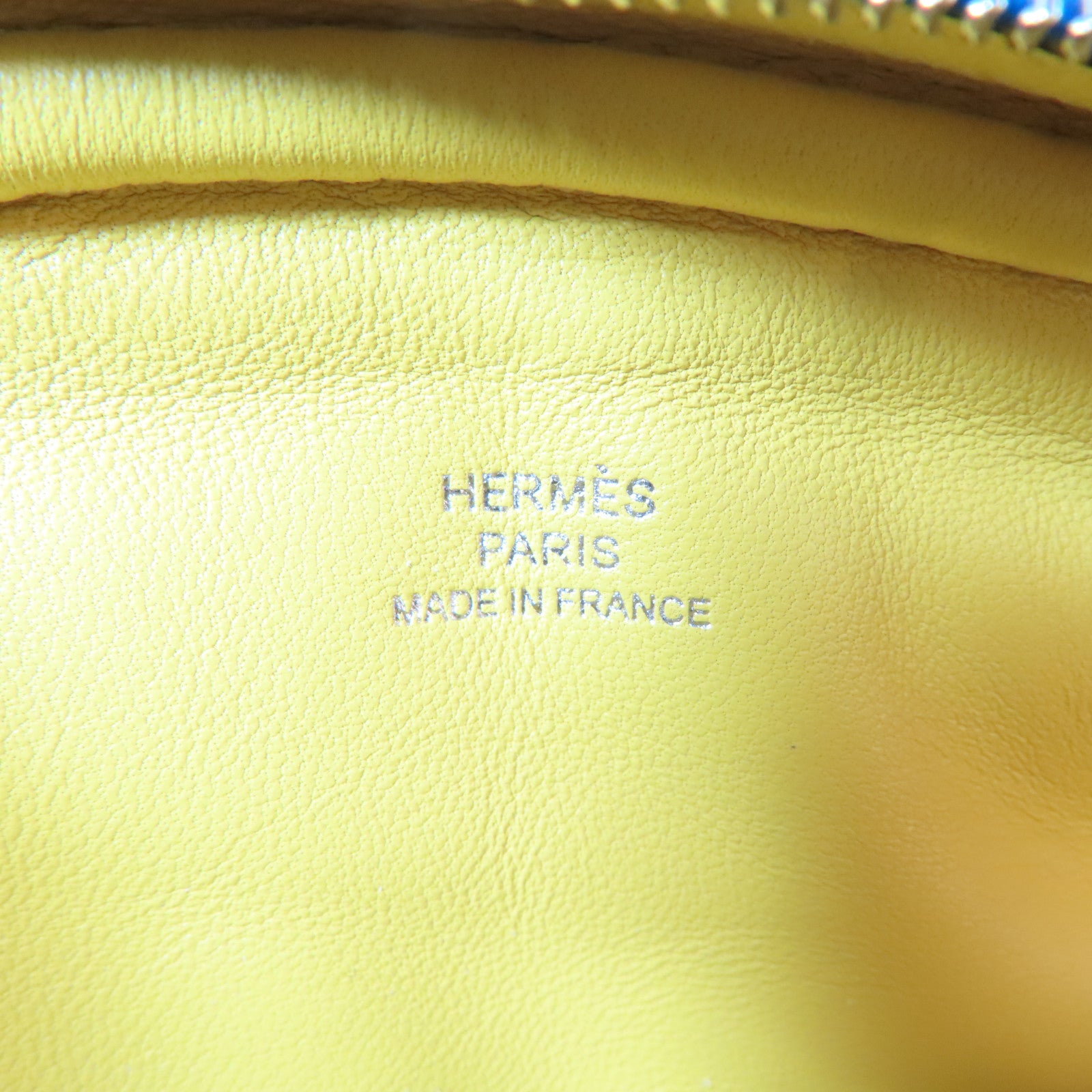 HERMES Veau Swift皮革In The Loop Belt Bag銀扣腰包藍色