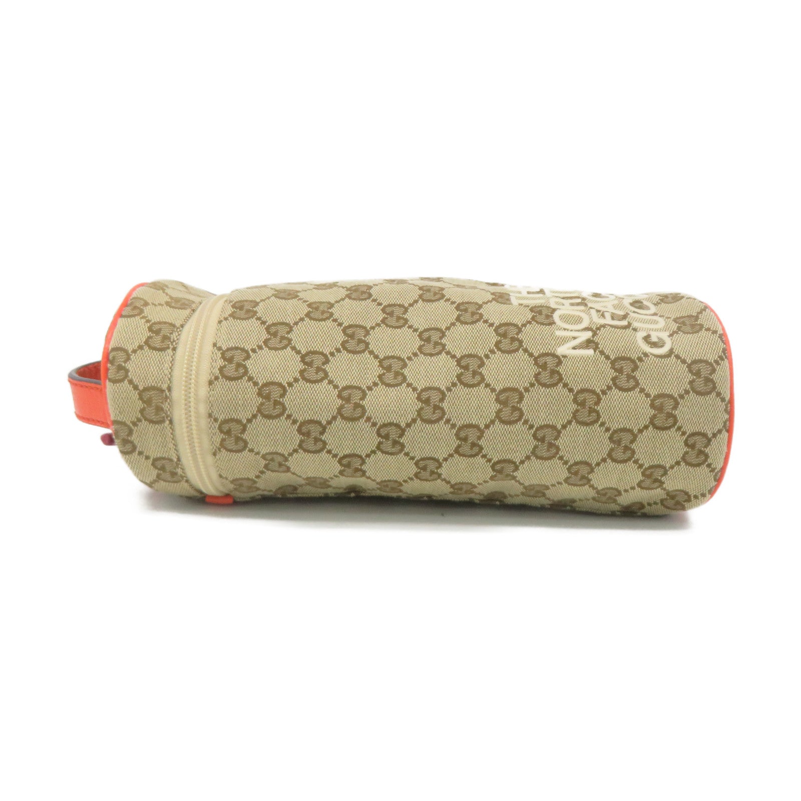 GUCCI GG Canvas The North Face X Gucci Shoulder Bag Brown/Orange