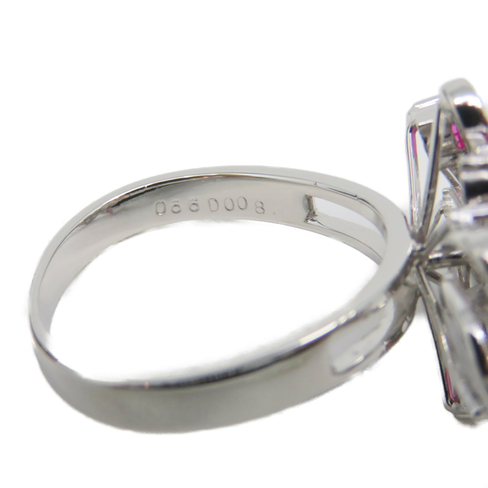 JEWELRY 【激減優惠】14K白金Ring紅寶石戒指US#5