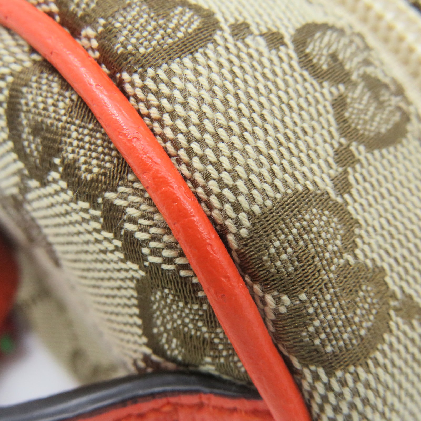GUCCI GG Canvas The North Face X Gucci Shoulder Bag Brown/Orange