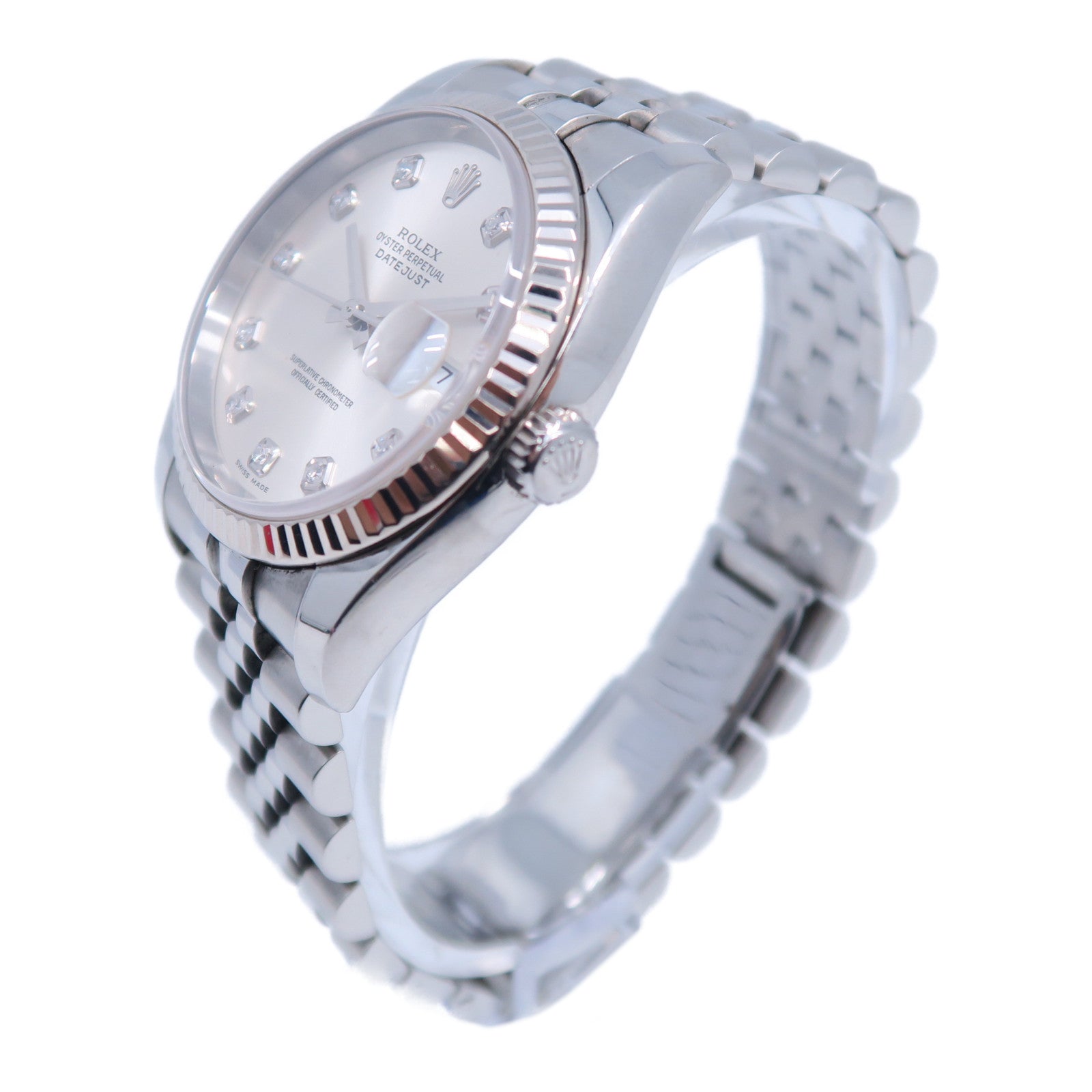 ROLEX Datejust 36mm不鏽鋼手錶自動機芯銀色