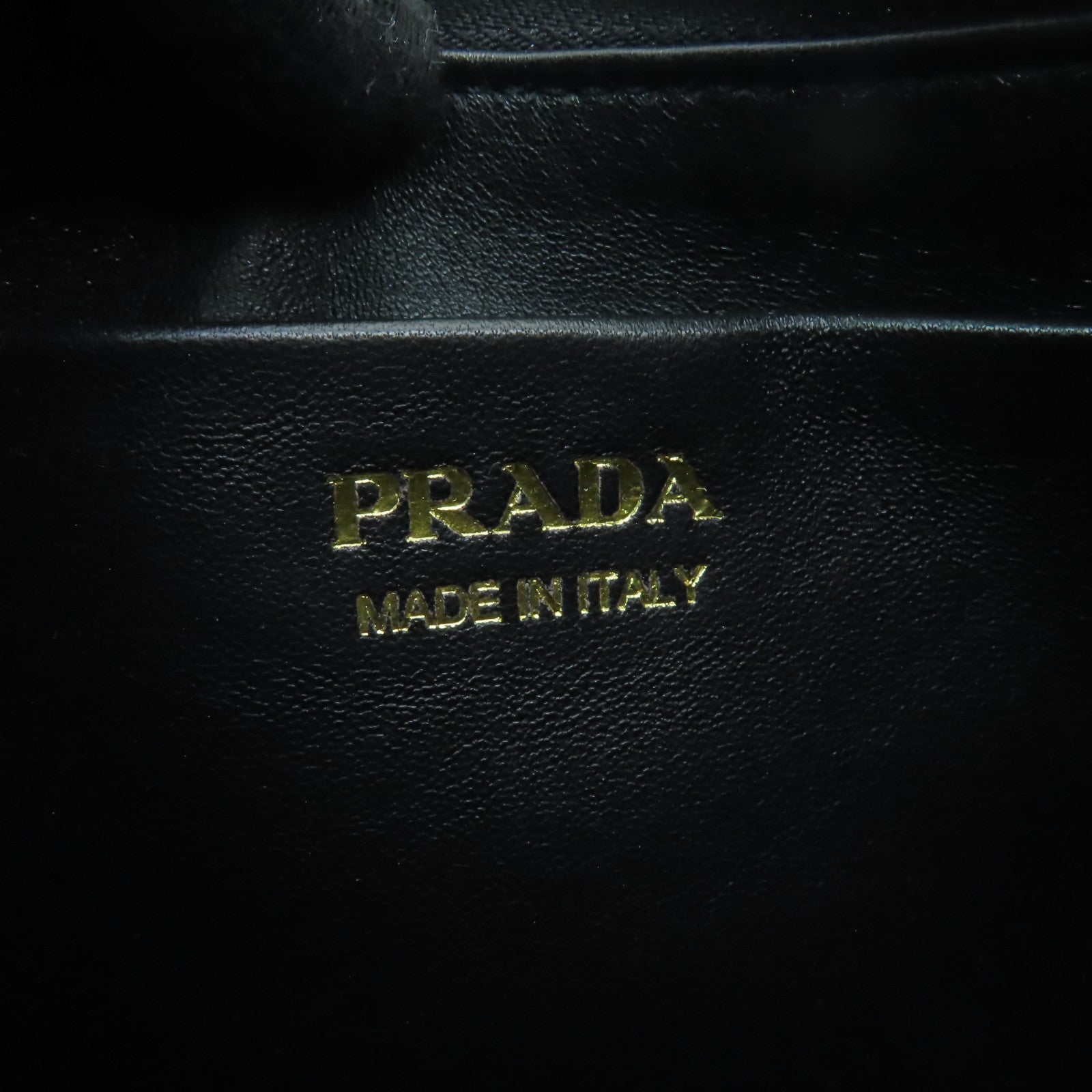 PRADA 牛皮皮革2way Shoulder Bag金扣手挽肩背兩用袋黒色