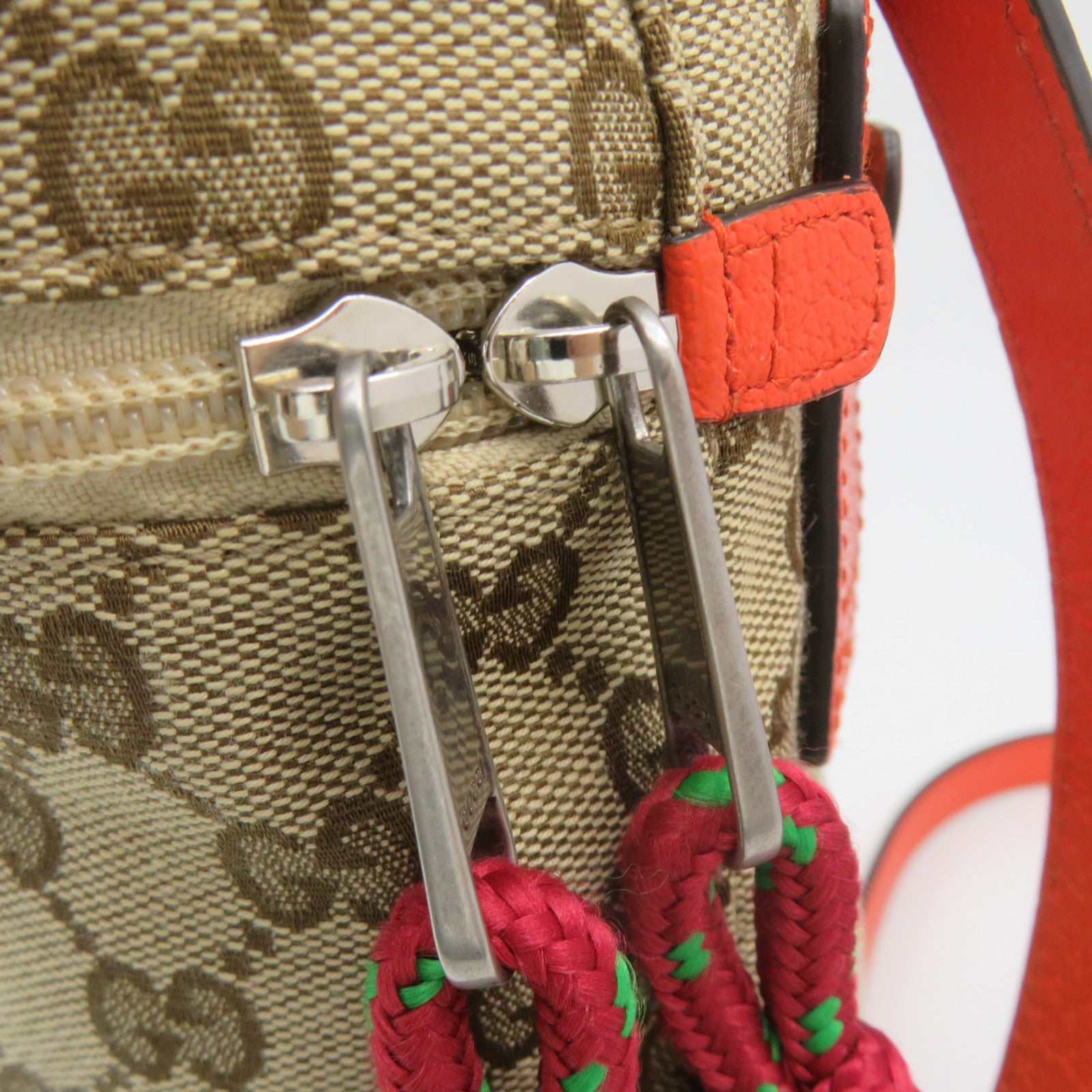 GUCCI GG Canvas The North Face X Gucci Shoulder Bag Brown/Orange