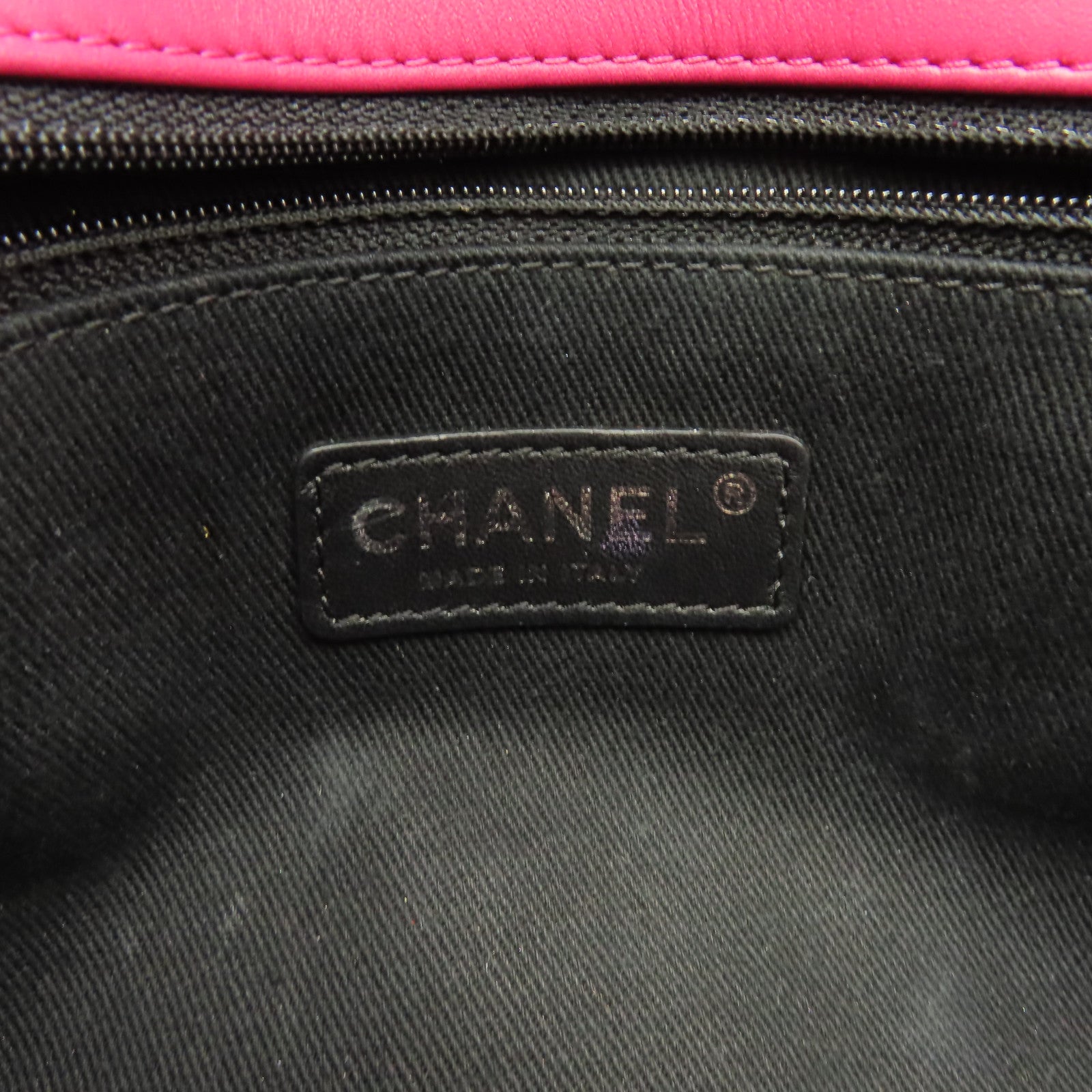 CHANEL 【激減優惠】菱格漆皮皮革Chain Shoulder Bag銀扣鏈帶肩背袋粉紅色