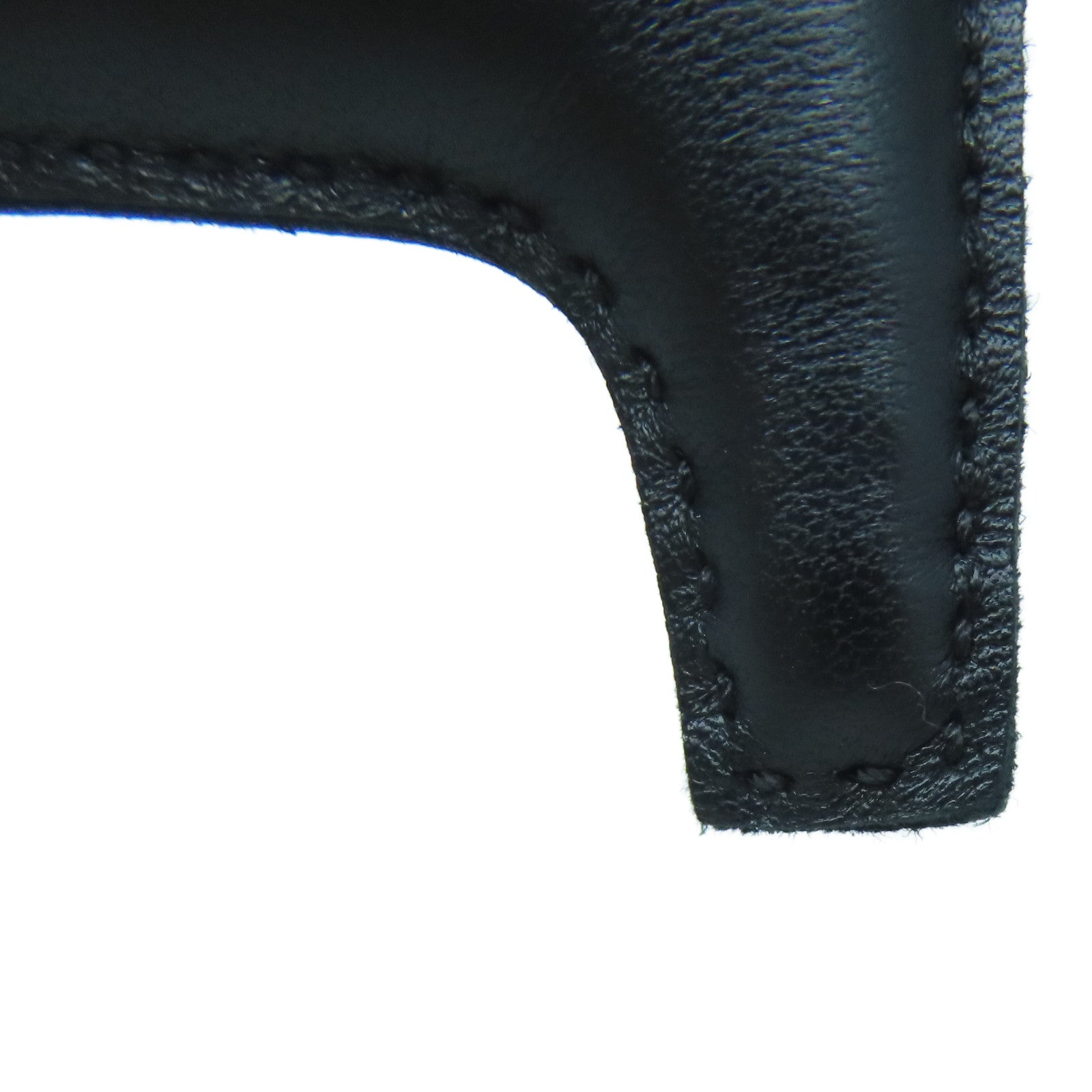 HERMES Swift皮革Rodeo PM掛飾黑色