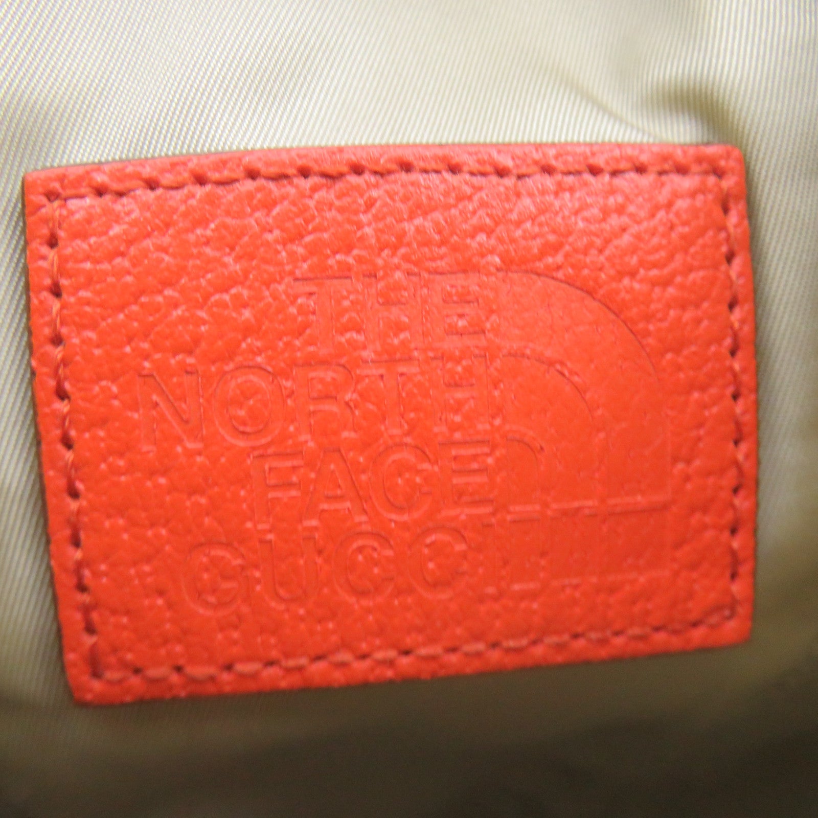 GUCCI GG Canvas The North Face X Gucci Shoulder Bag Brown/Orange