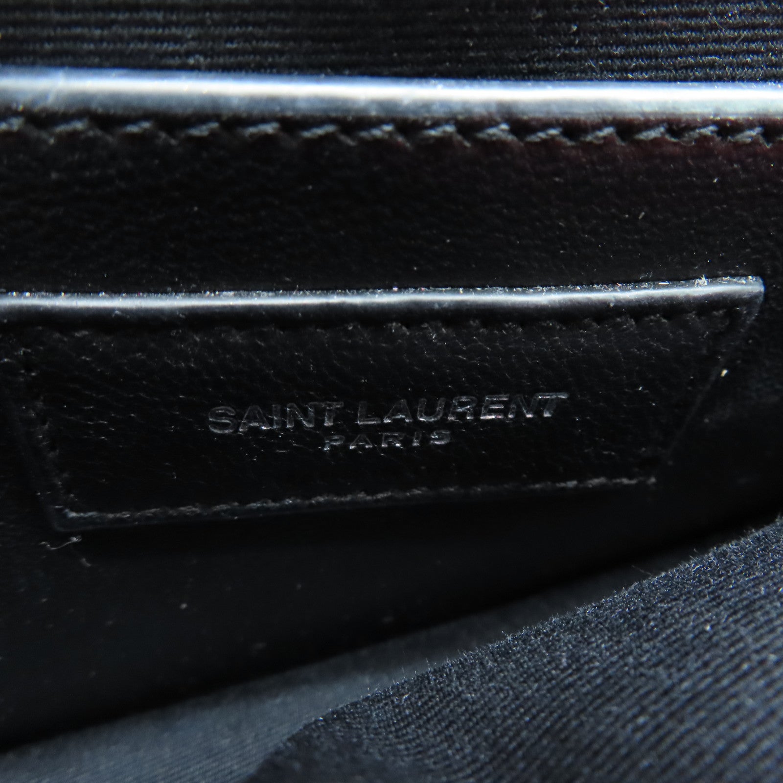 SAINT LAURENT 牛皮皮革Lou Lou鏈帶肩背袋銀扣紅色