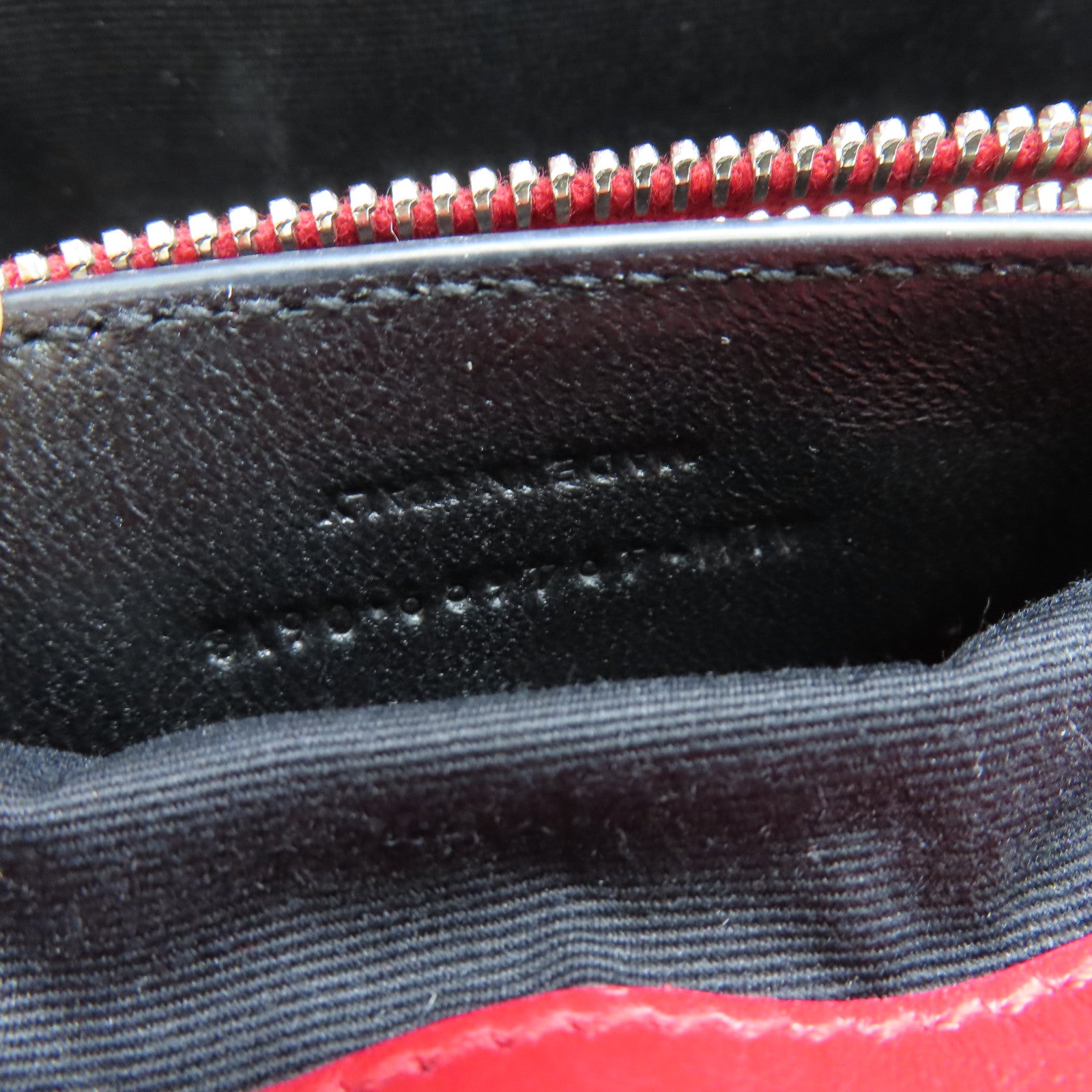 SAINT LAURENT 牛皮皮革Lou Lou鏈帶肩背袋銀扣紅色