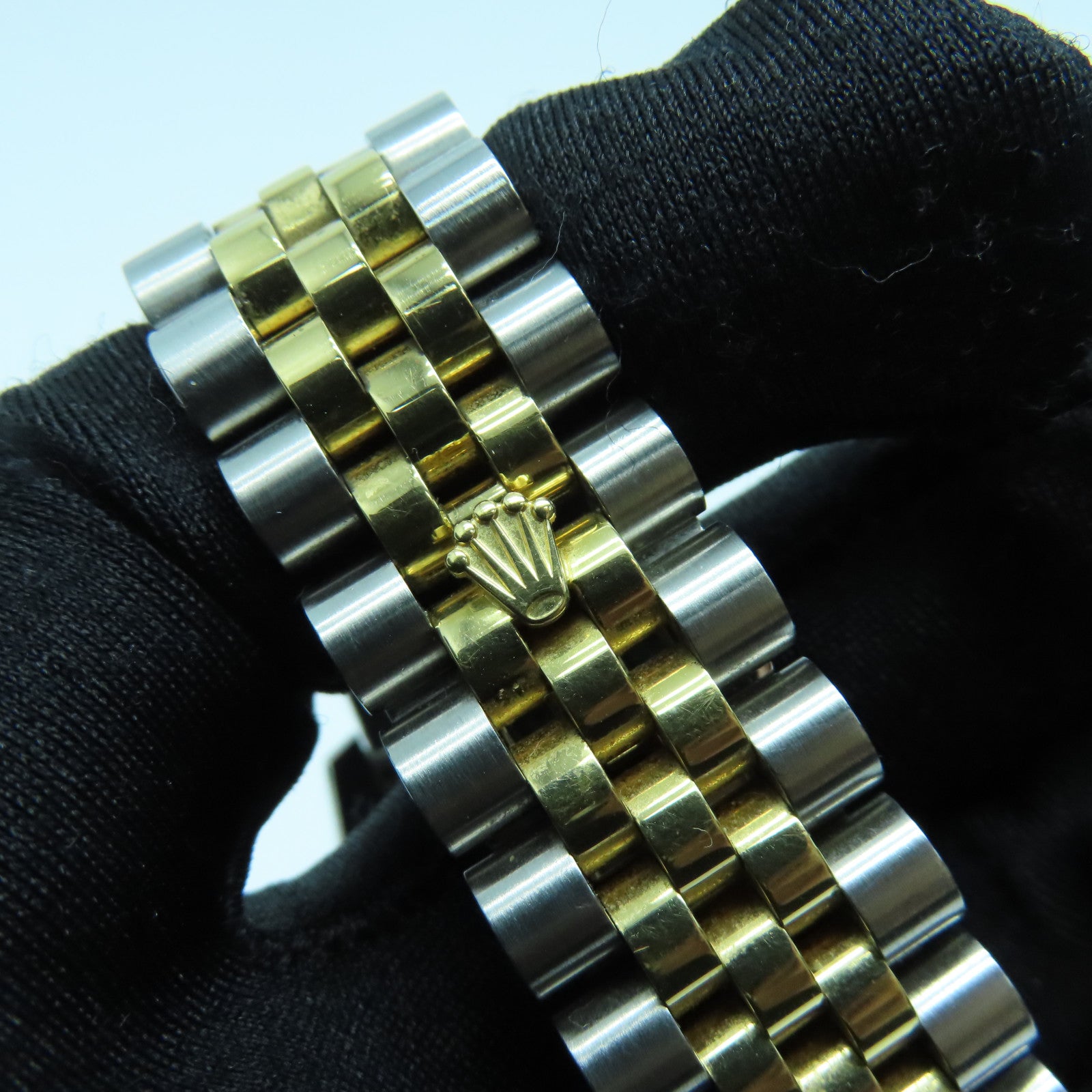 ROLEX Datejust18K黃金/不鏽鋼鑽石手錶自動機芯金色