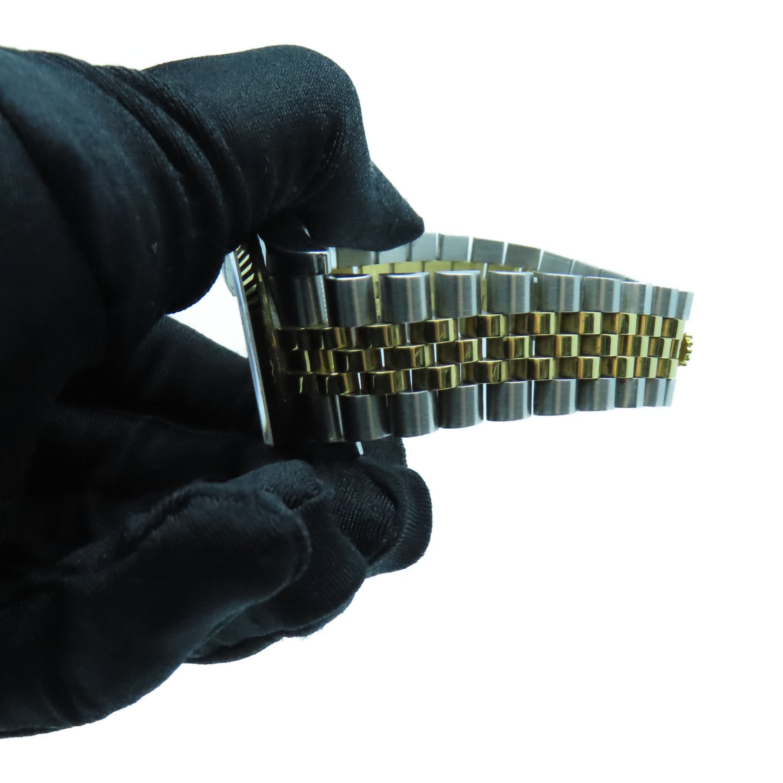 ROLEX Datejust18K黃金/不鏽鋼鑽石手錶自動機芯金色