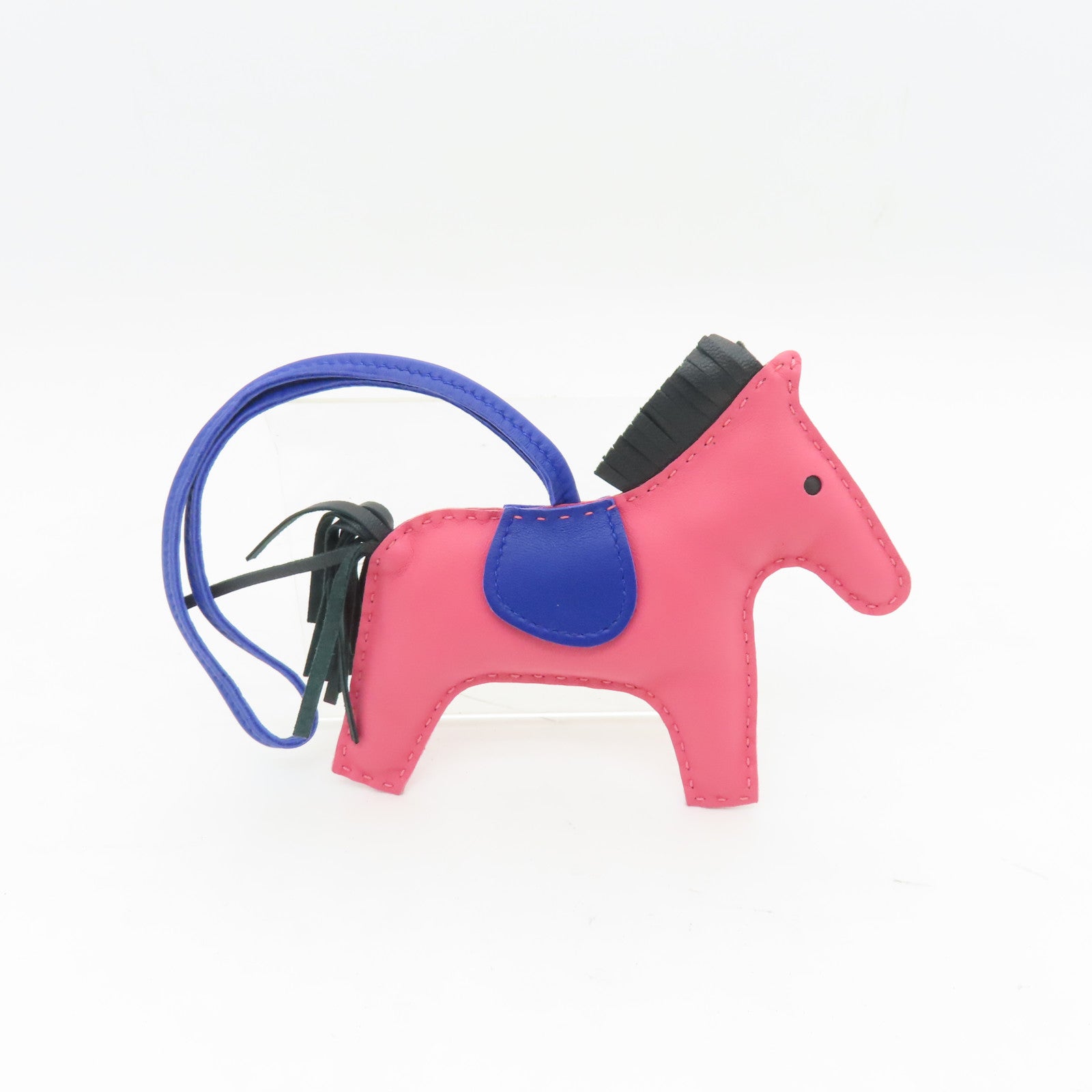 HERMES Swift Leather Rodeo MM Charm Charm Pink/Blue/Green