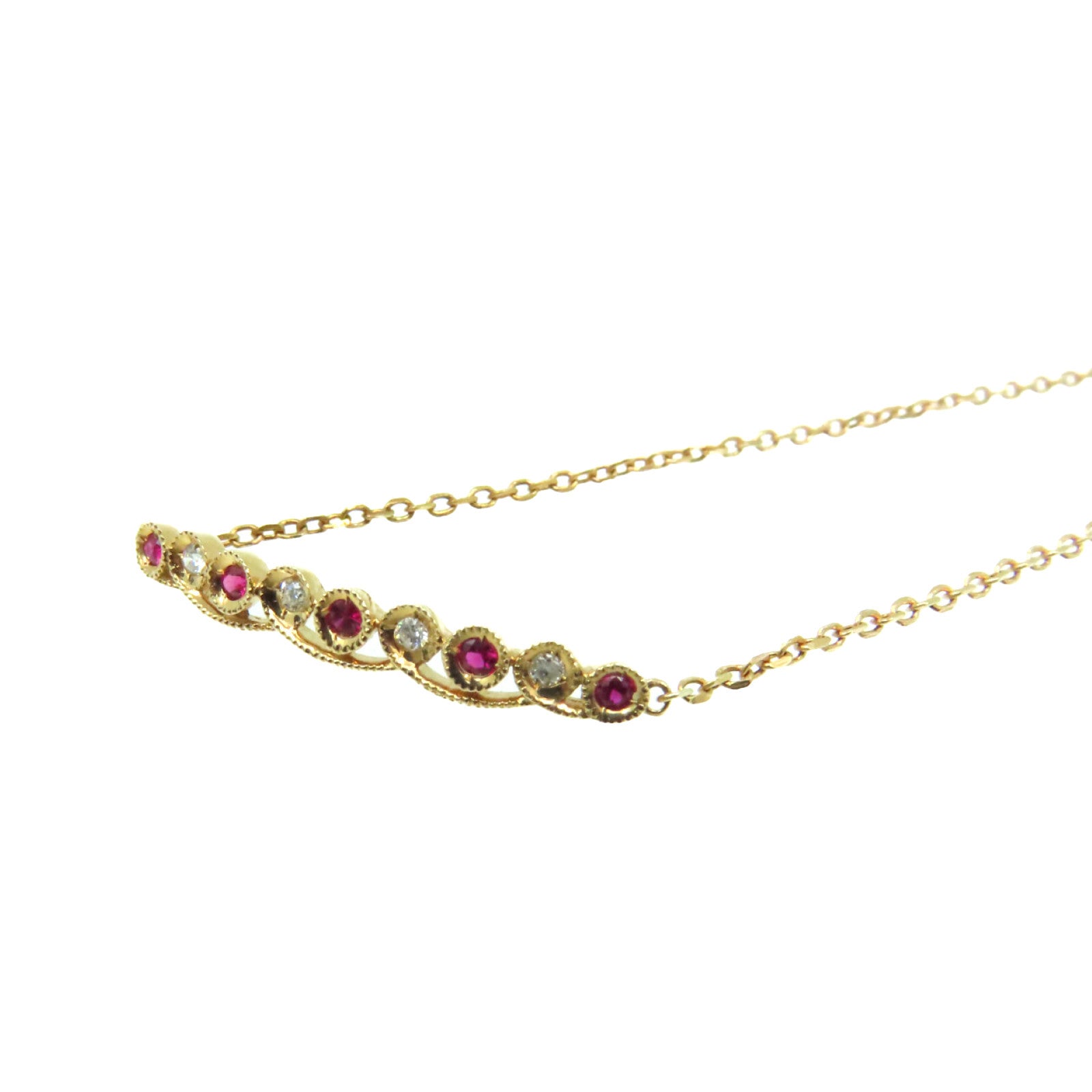JEWELRY 【激減優惠】18K玫瑰金/0.05ct紅寶石/0.03ct鑽石Ruby Bracelet手鏈