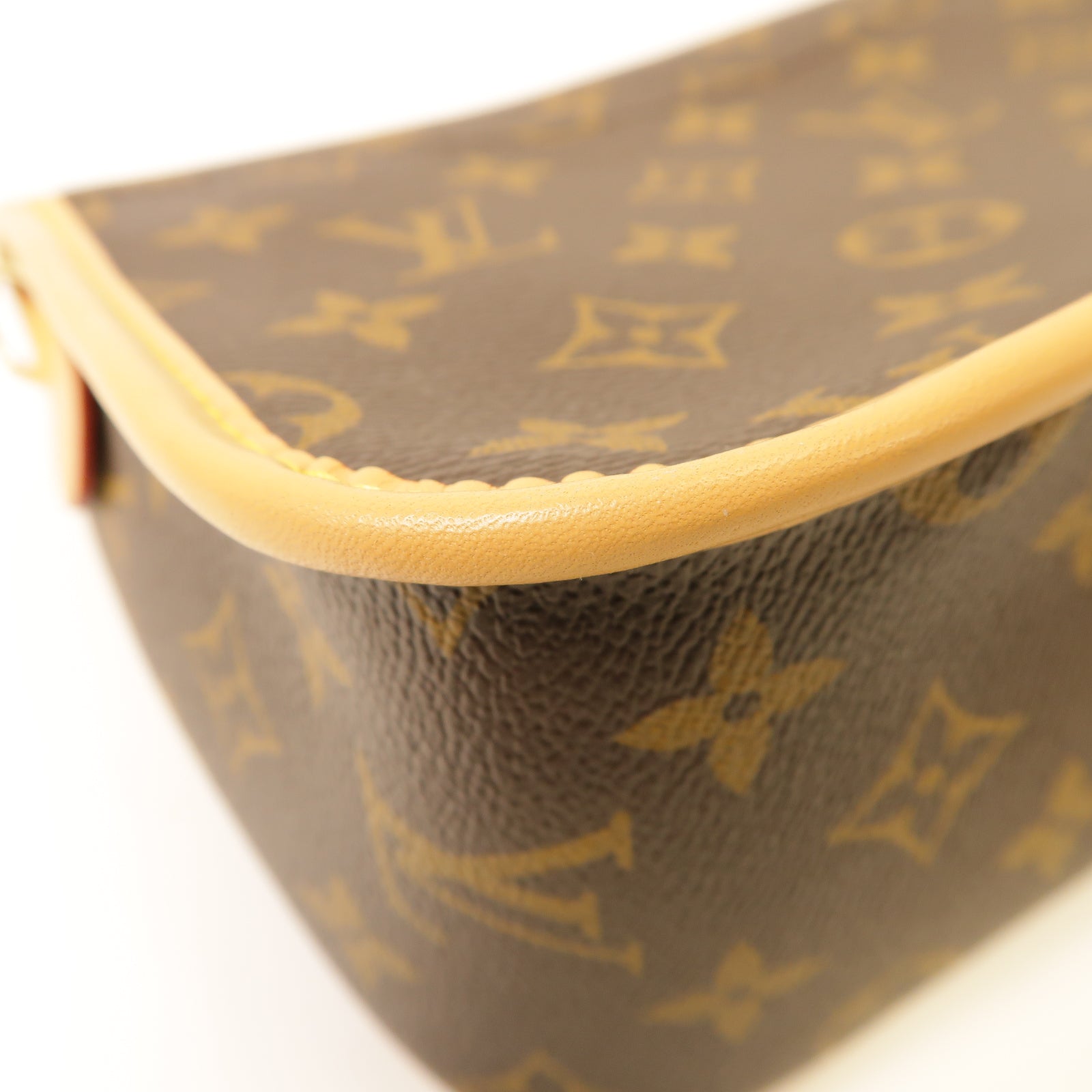LOUIS VUITTON Monogram Diane金扣肩背袋棕色