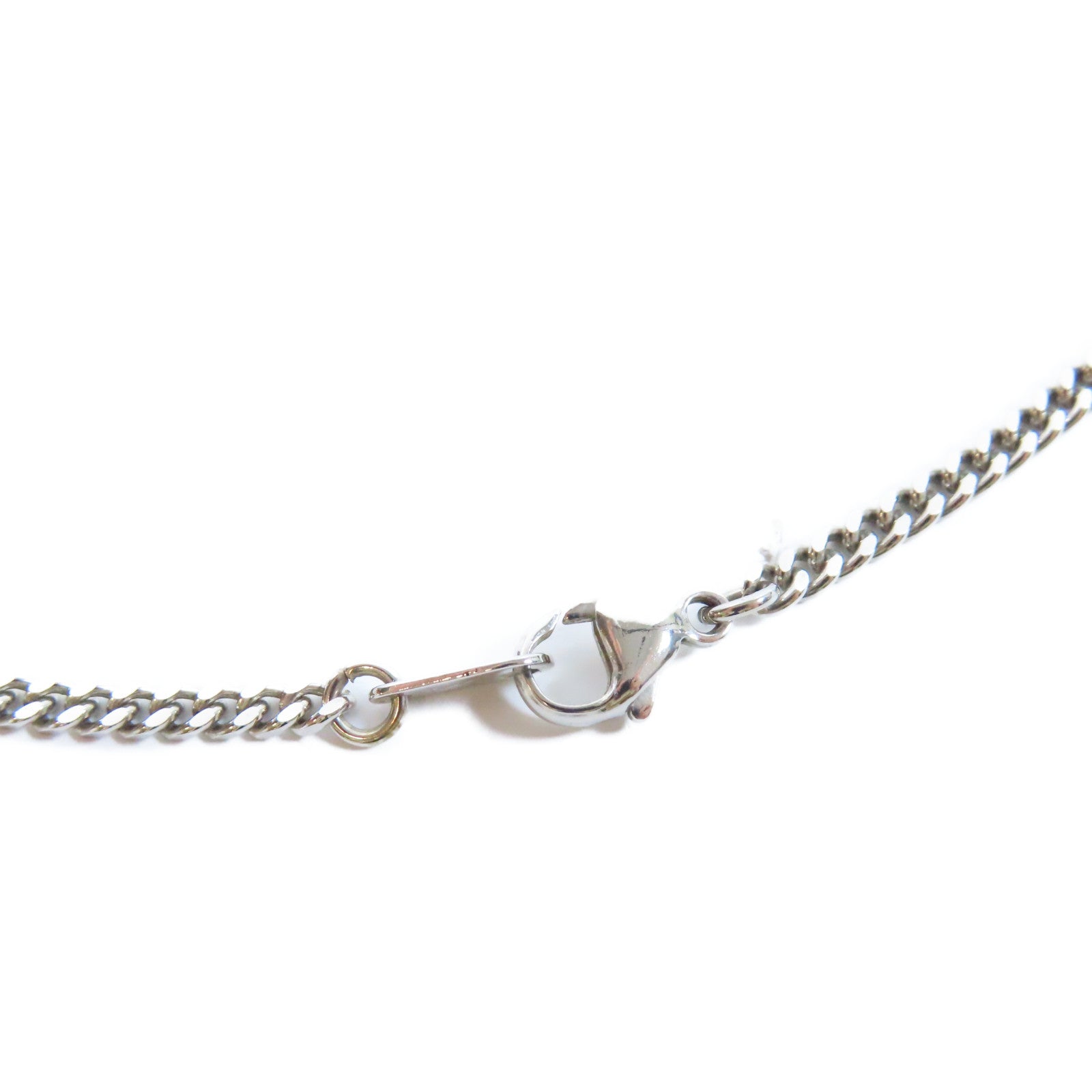 LOUIS VUITTON 金屬/Monogram Lock Pendant S00項鍊銀色/啡色