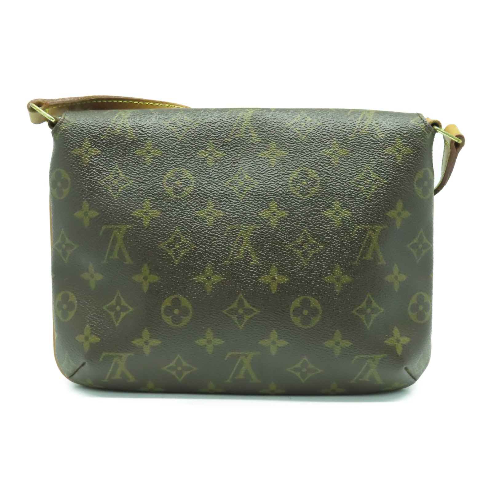 LOUIS VUITTON Monogram Musette Tango金扣肩背袋啡色