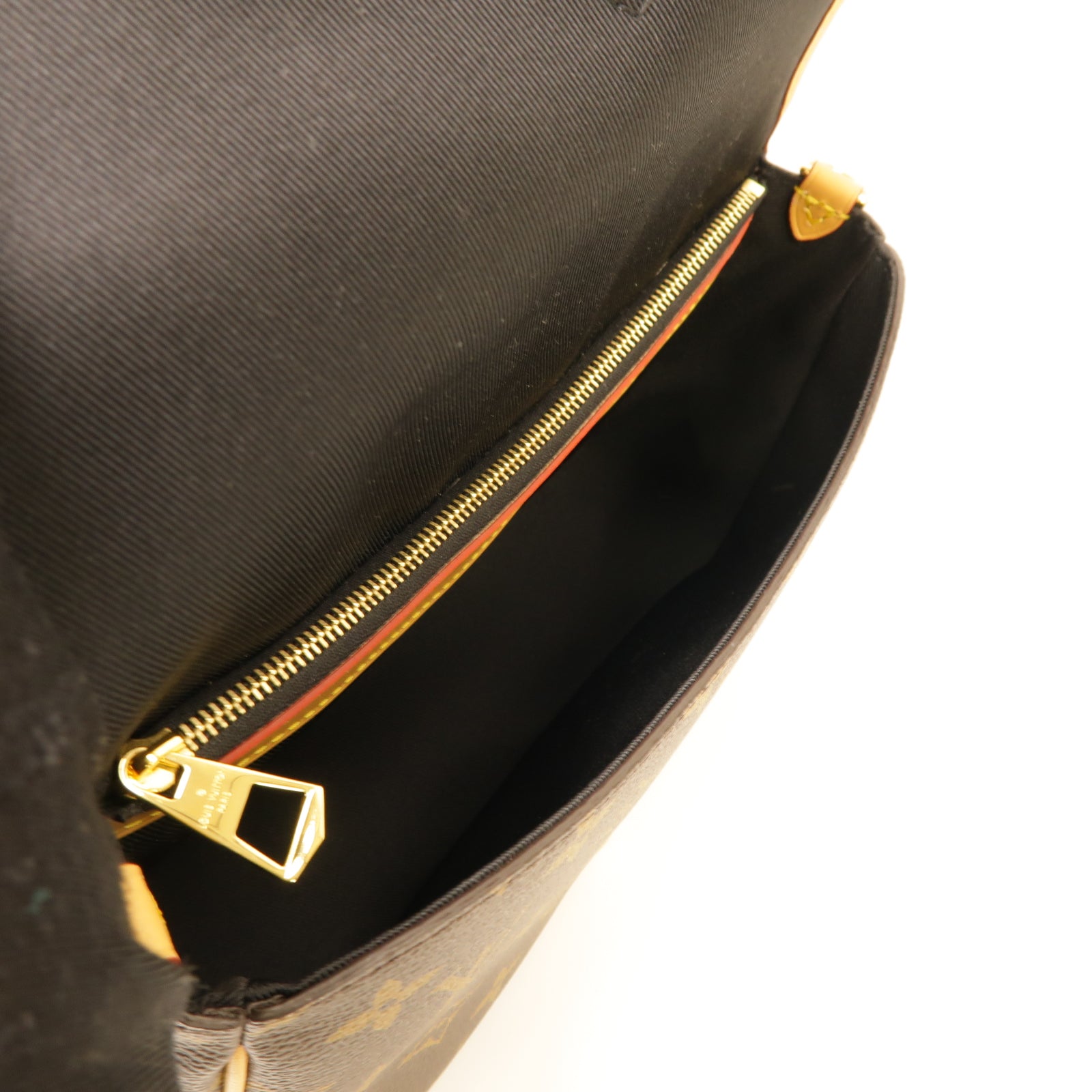 LOUIS VUITTON Monogram Diane金扣肩背袋棕色