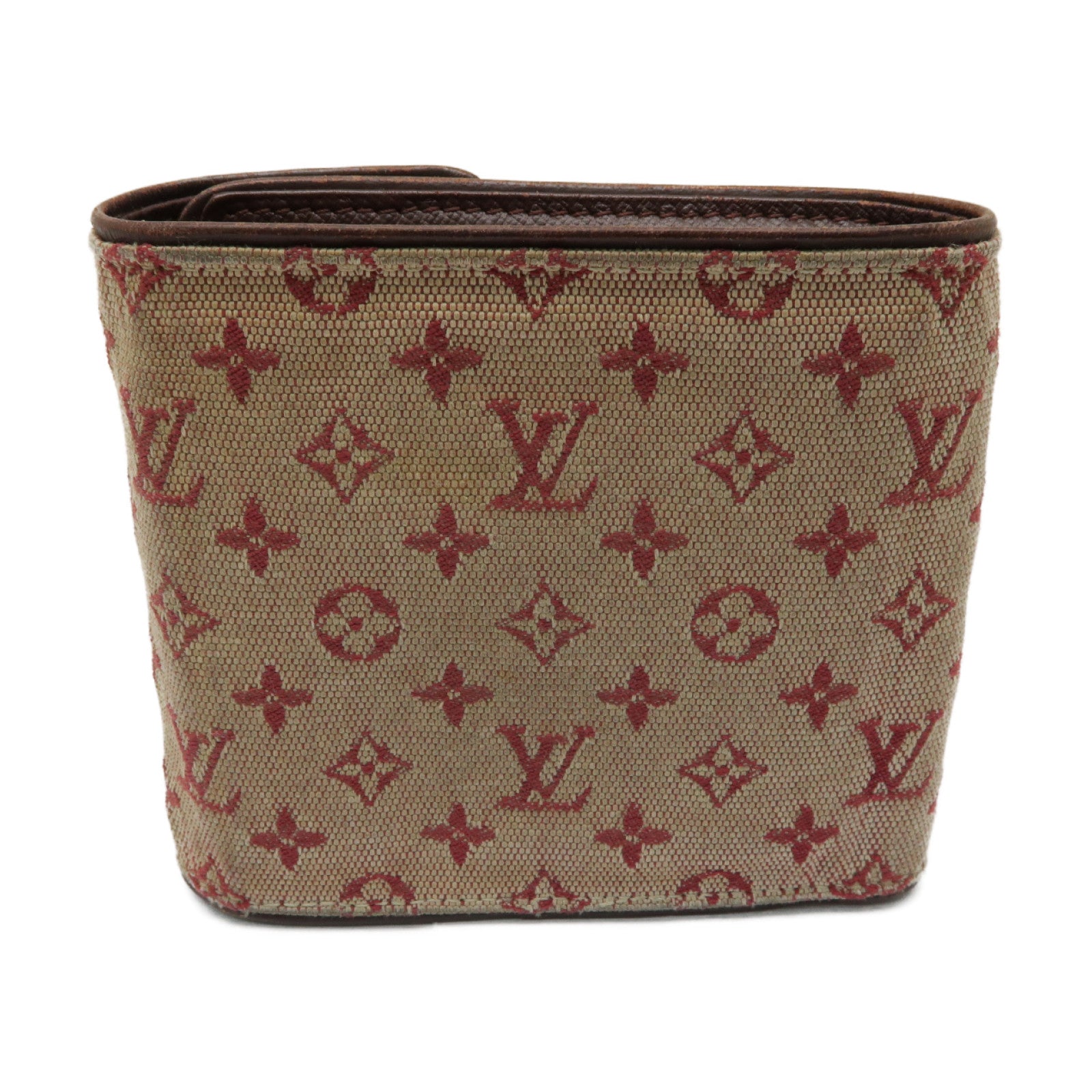 LOUIS VUITTON Monogram Mini Wallet金扣錢包紅色