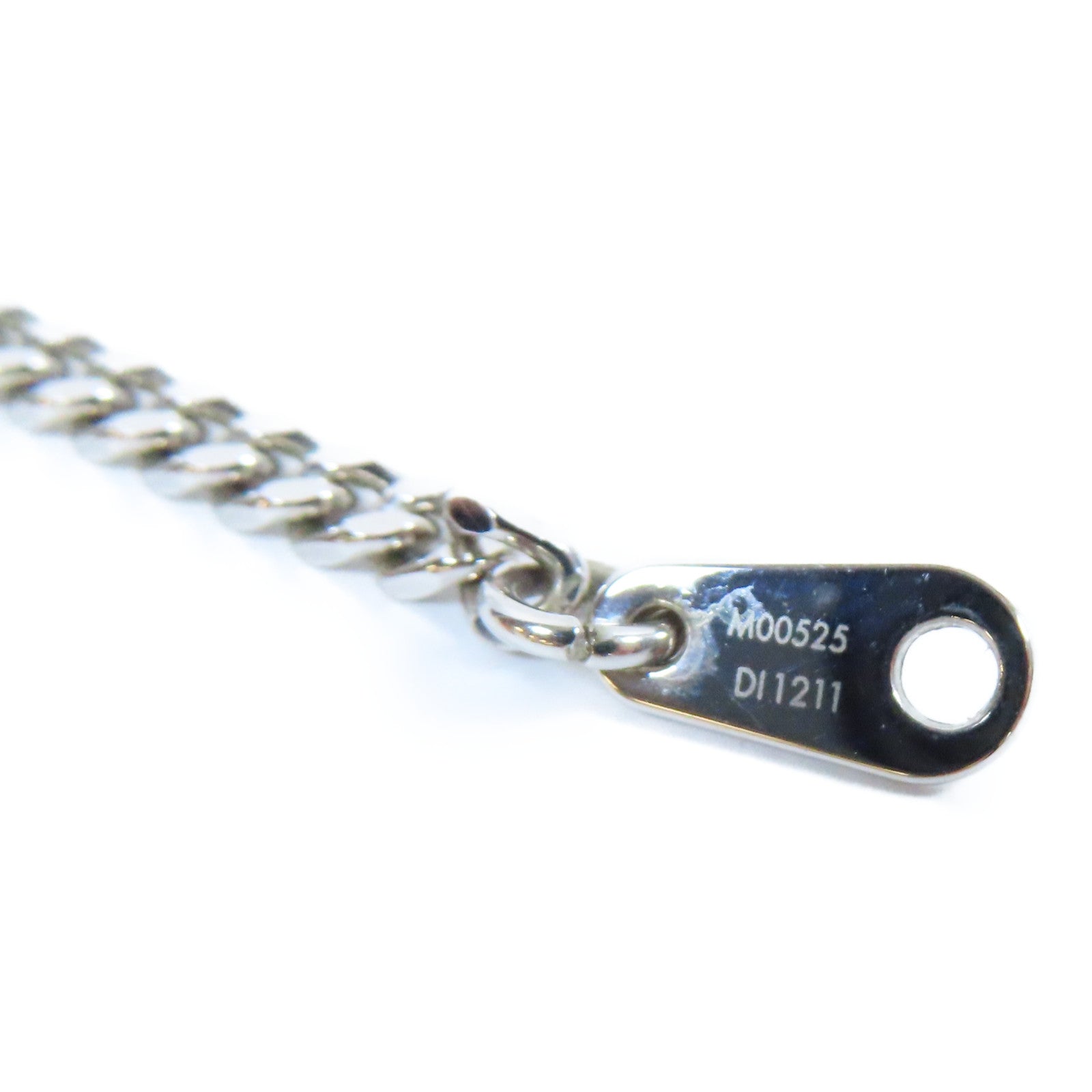 LOUIS VUITTON 金屬/Monogram Lock Pendant S00項鍊銀色/啡色