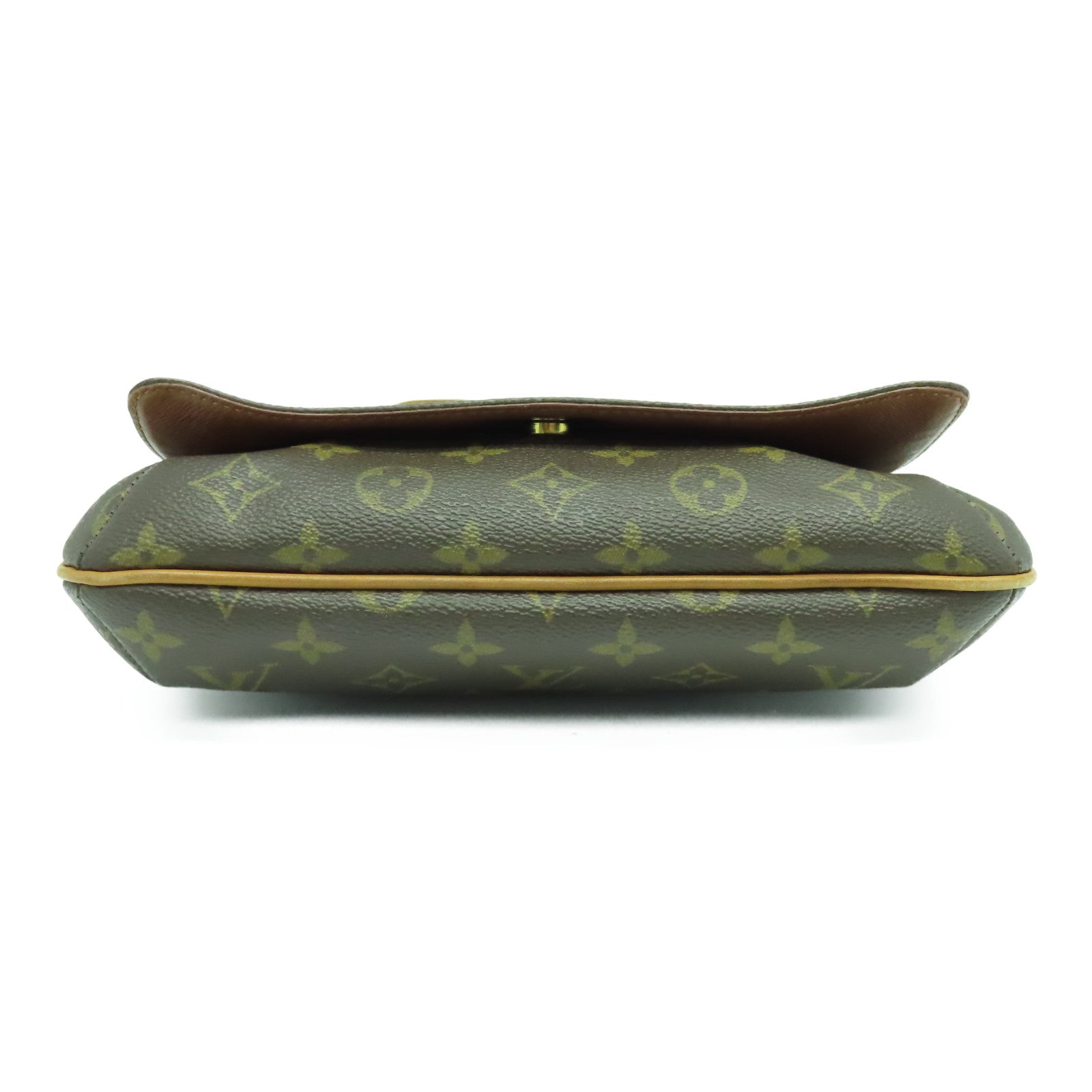 LOUIS VUITTON Monogram Musette Tango金扣肩背袋啡色