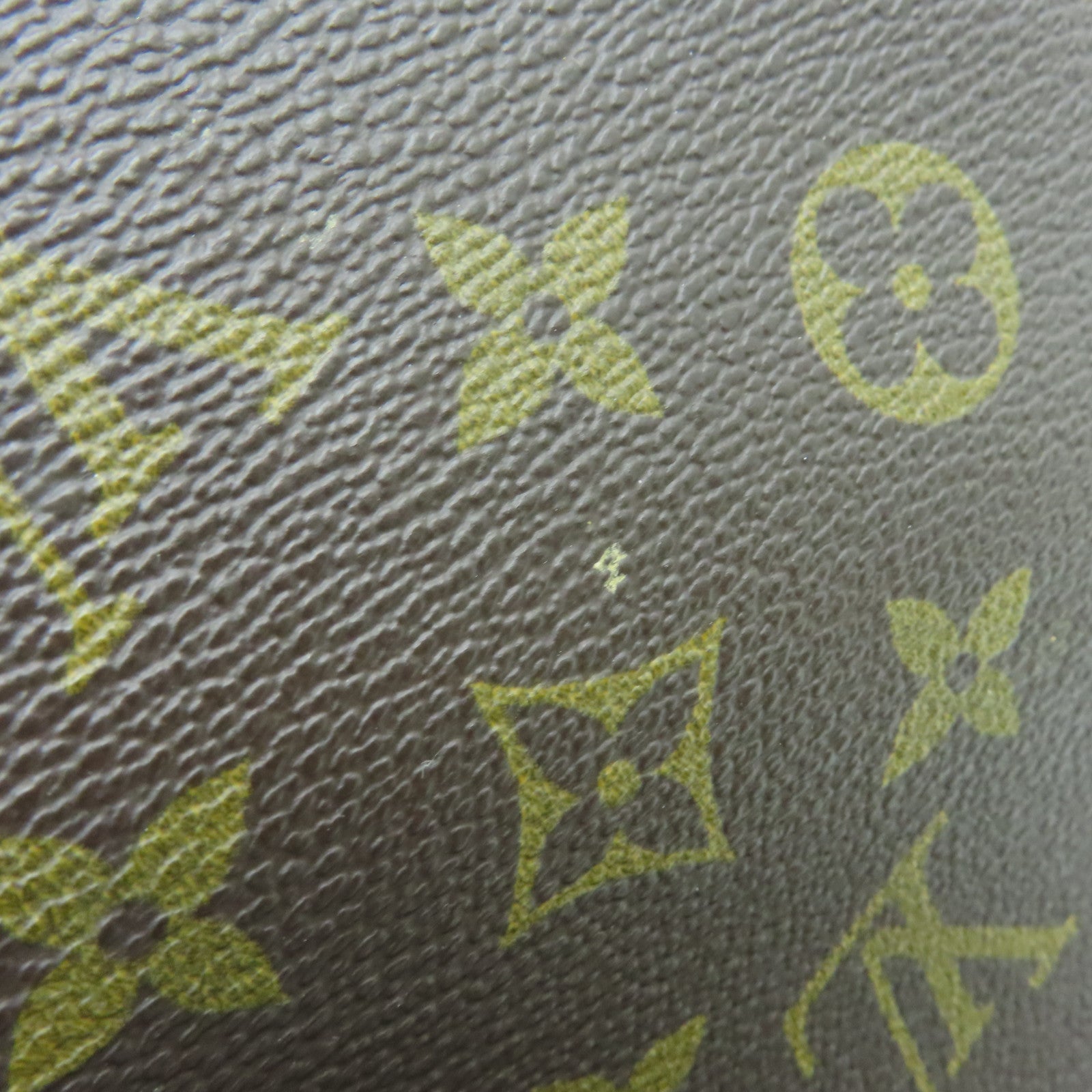 LOUIS VUITTON Monogram Poche Documents Brief Case Gold Buckle Briefcase Brown