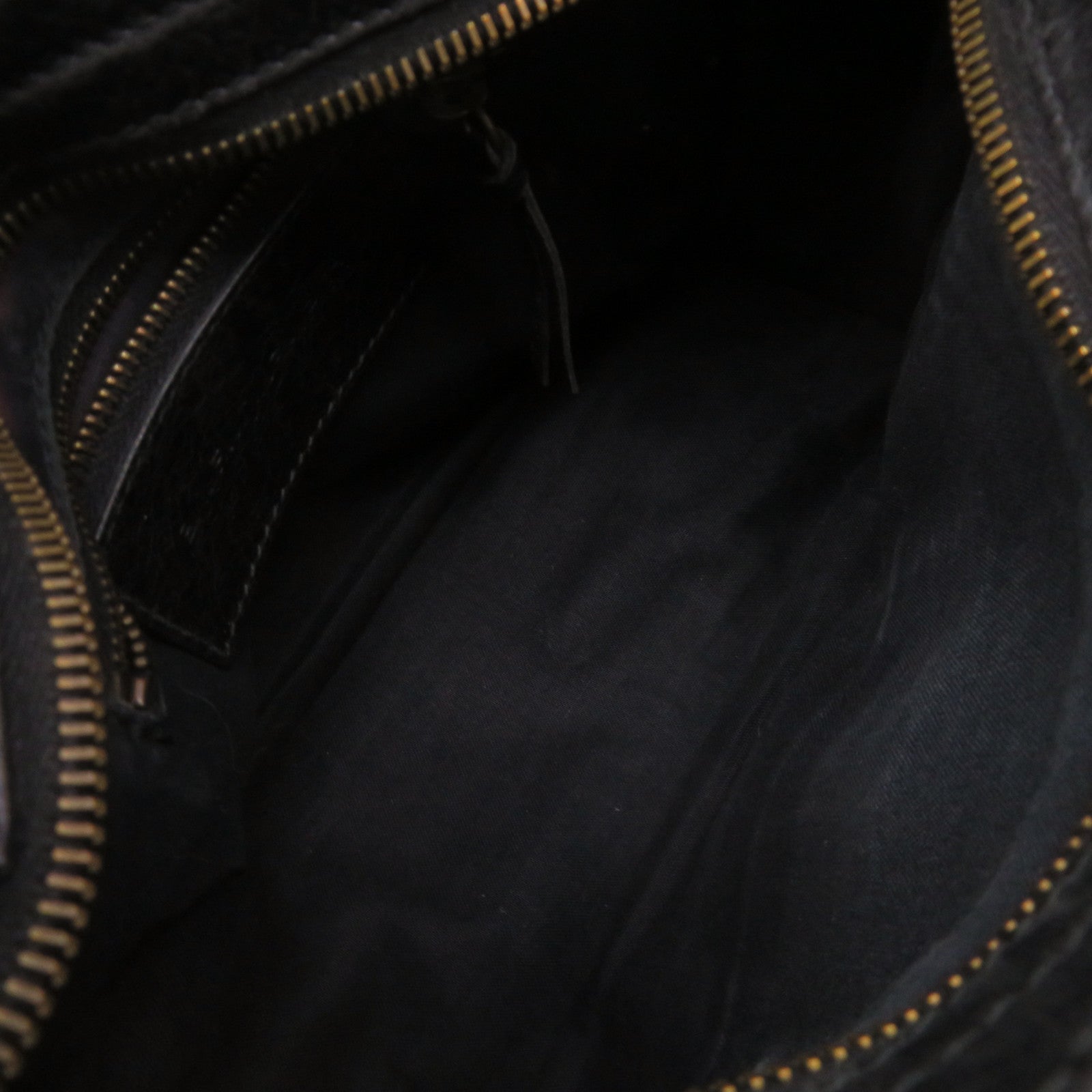 BALENCIAGA Cowhide Leather Mini City 2Way Shoulder Bag Handle Shoulder Bag Black