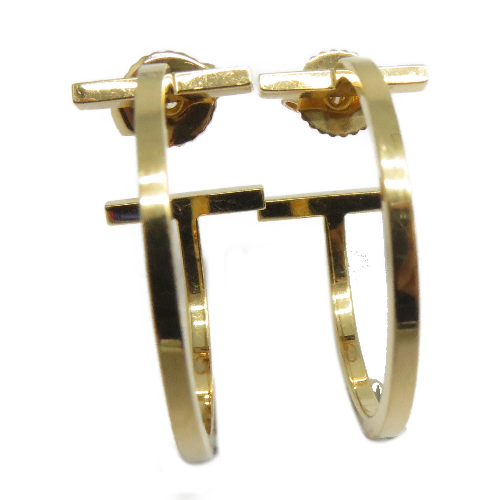 TIFFANY＆CO 18K玫瑰金Hoop Earrings耳環