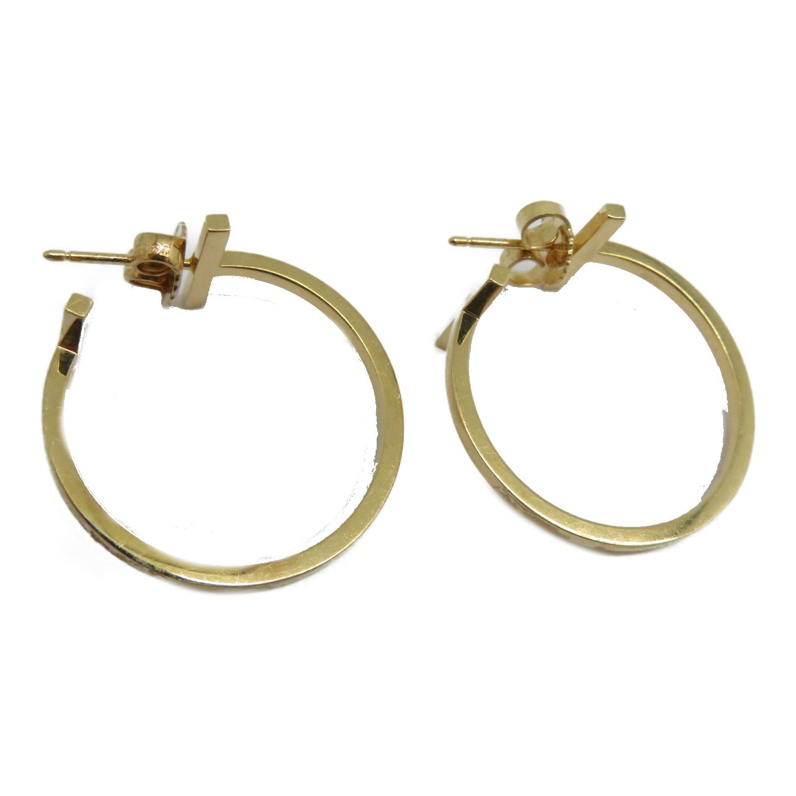 TIFFANY＆CO 18K玫瑰金Hoop Earrings耳環