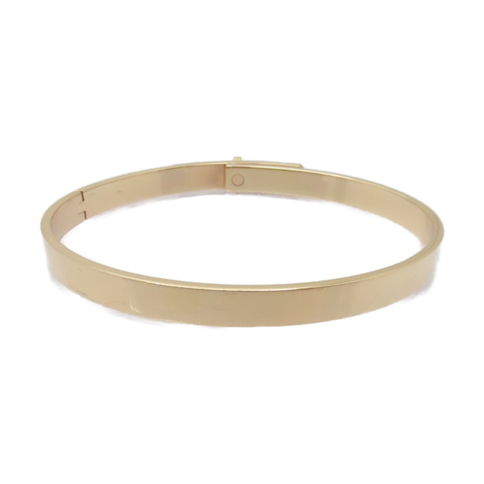 HERMES 18K玫瑰金Kelly Bracelet 0.2ct鑽石手鏈