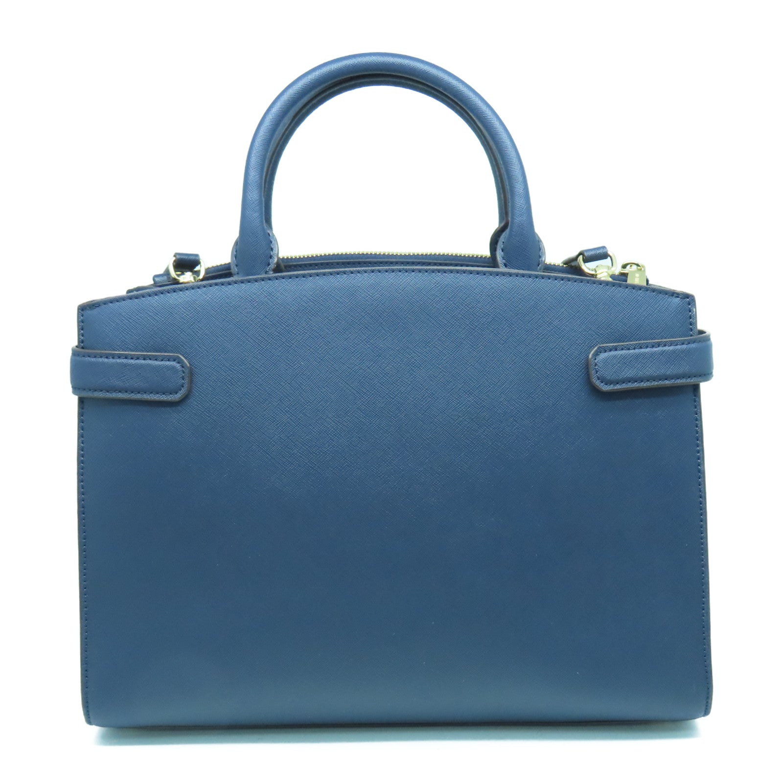 Michael Kors 牛皮皮革2way Shoulder Bag金扣手挽肩背两用袋深蓝色
