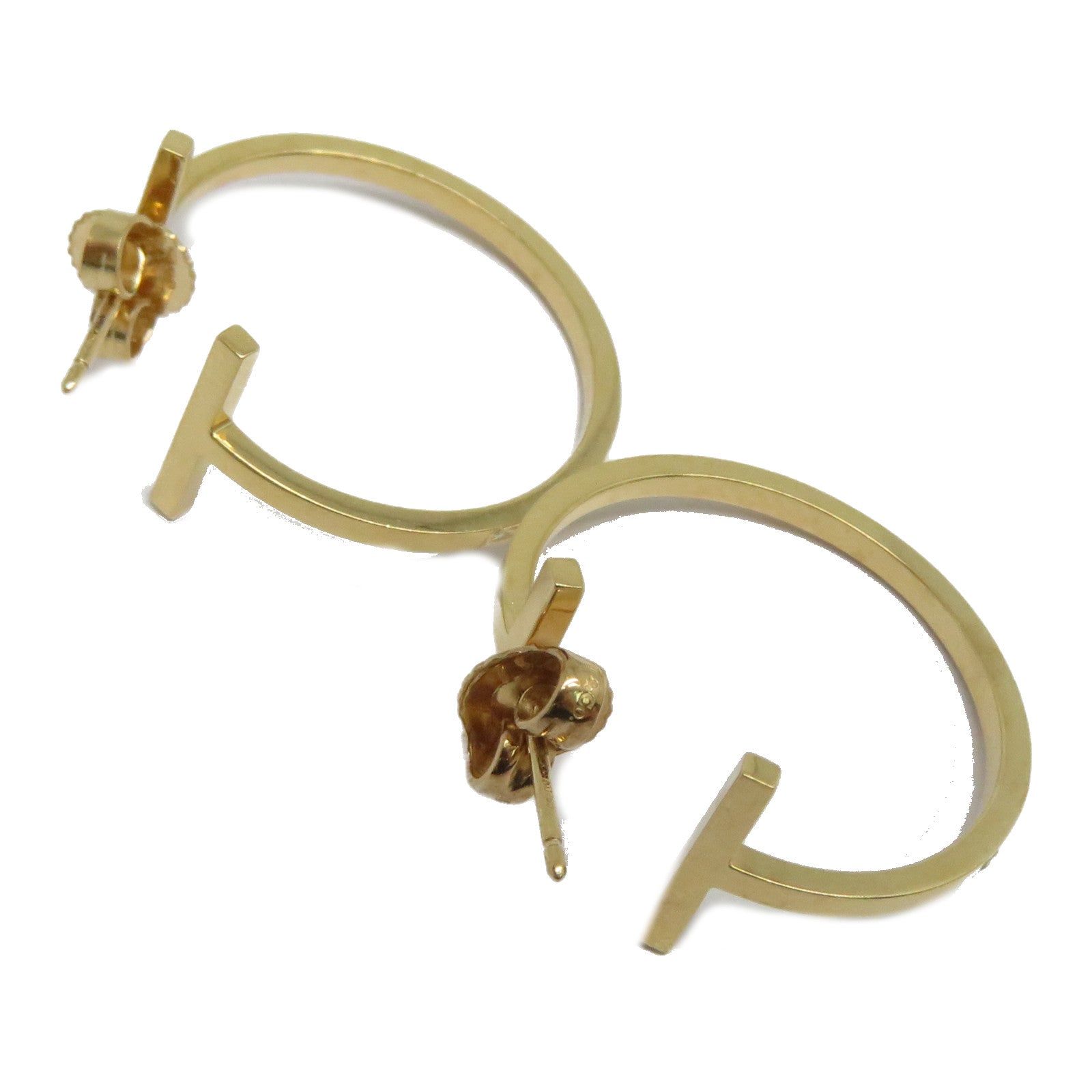 TIFFANY＆CO 18K玫瑰金Hoop Earrings耳環