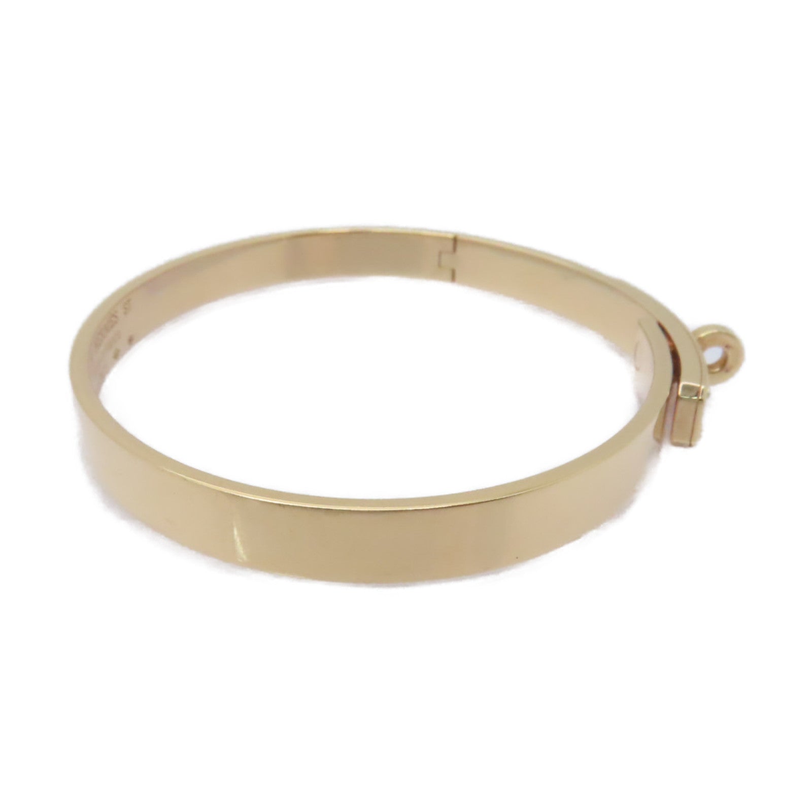 HERMES 18K玫瑰金Kelly Bracelet 0.2ct鑽石手鏈