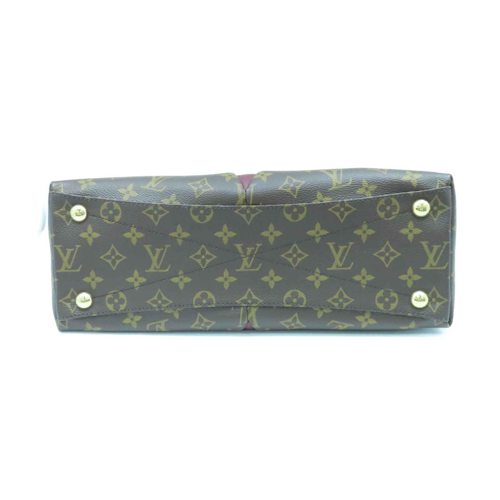 LOUIS VUITTON 【激減優惠】Monogram V Tote MM金扣肩背袋棕色