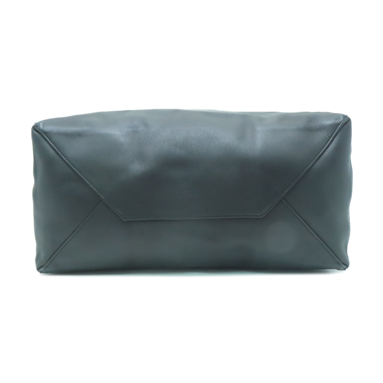 CELINE 皮革Tote Bag金扣手挽袋黑色