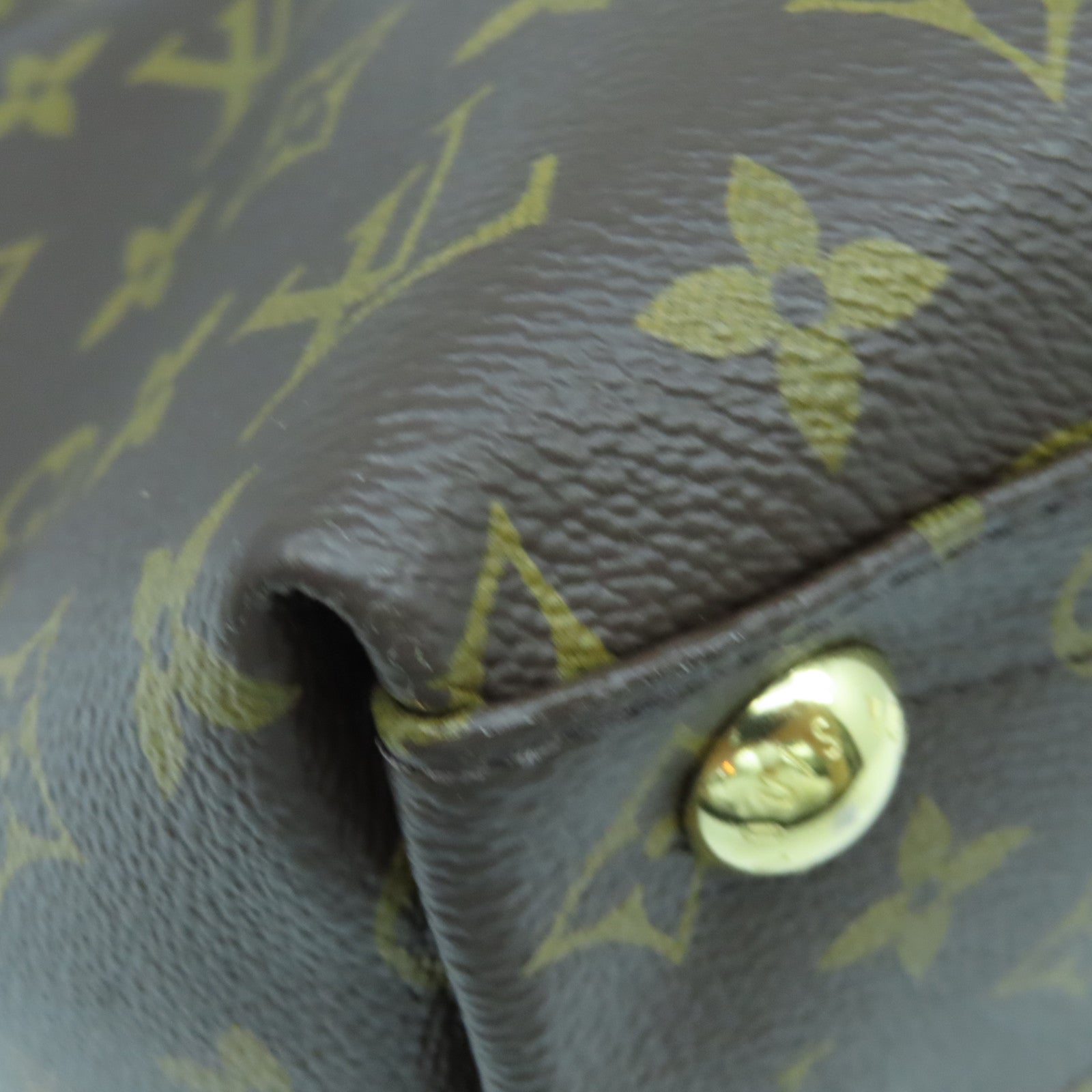 LOUIS VUITTON 【激減優惠】Monogram V Tote MM金扣肩背袋棕色