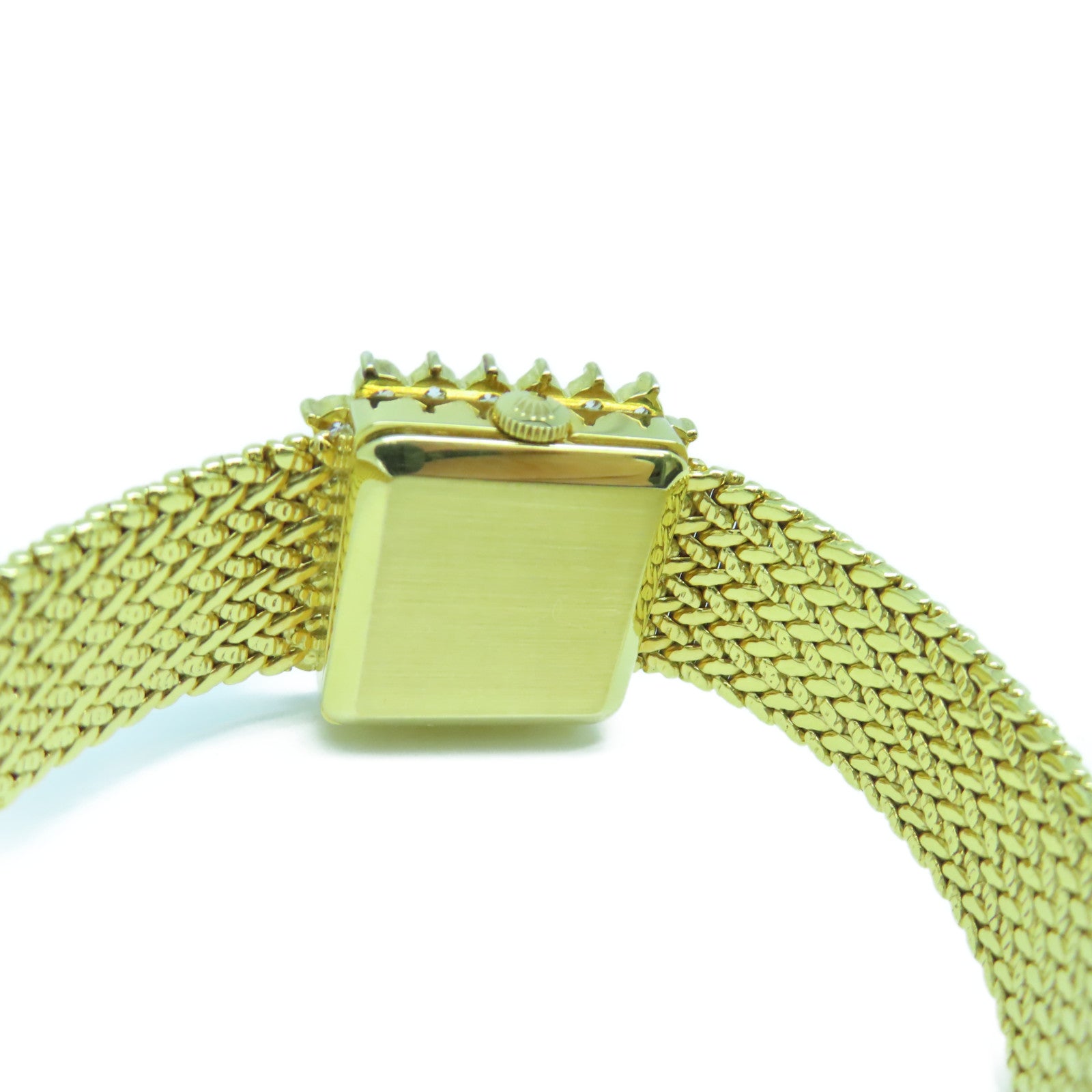 ROLEX Orchid 18K黃金鑽石手錶手動機芯黑色