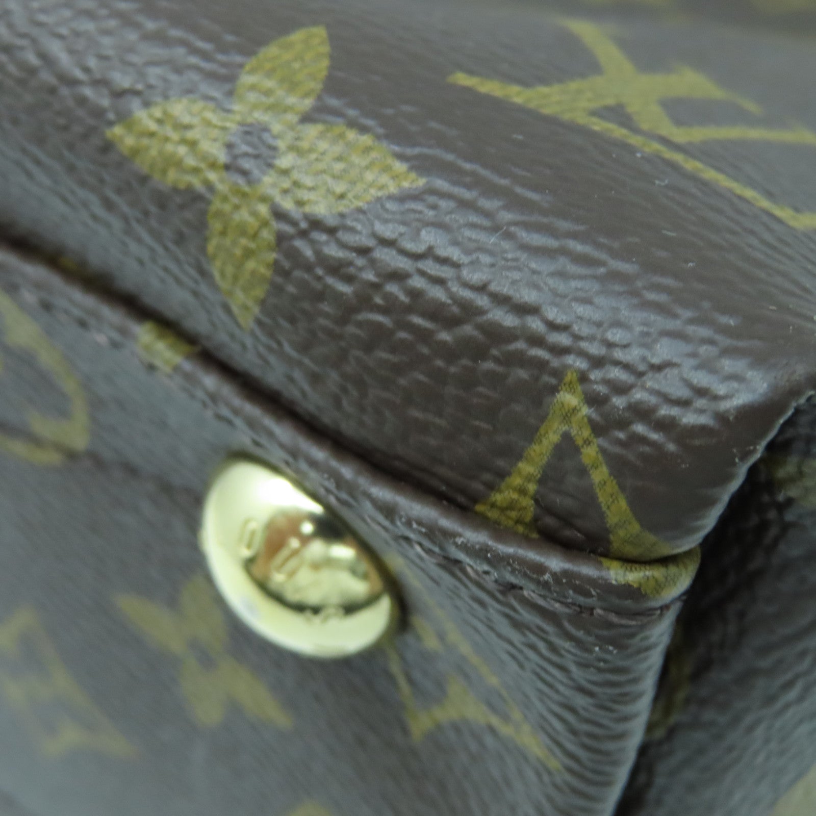 LOUIS VUITTON 【激減優惠】Monogram V Tote MM金扣肩背袋棕色