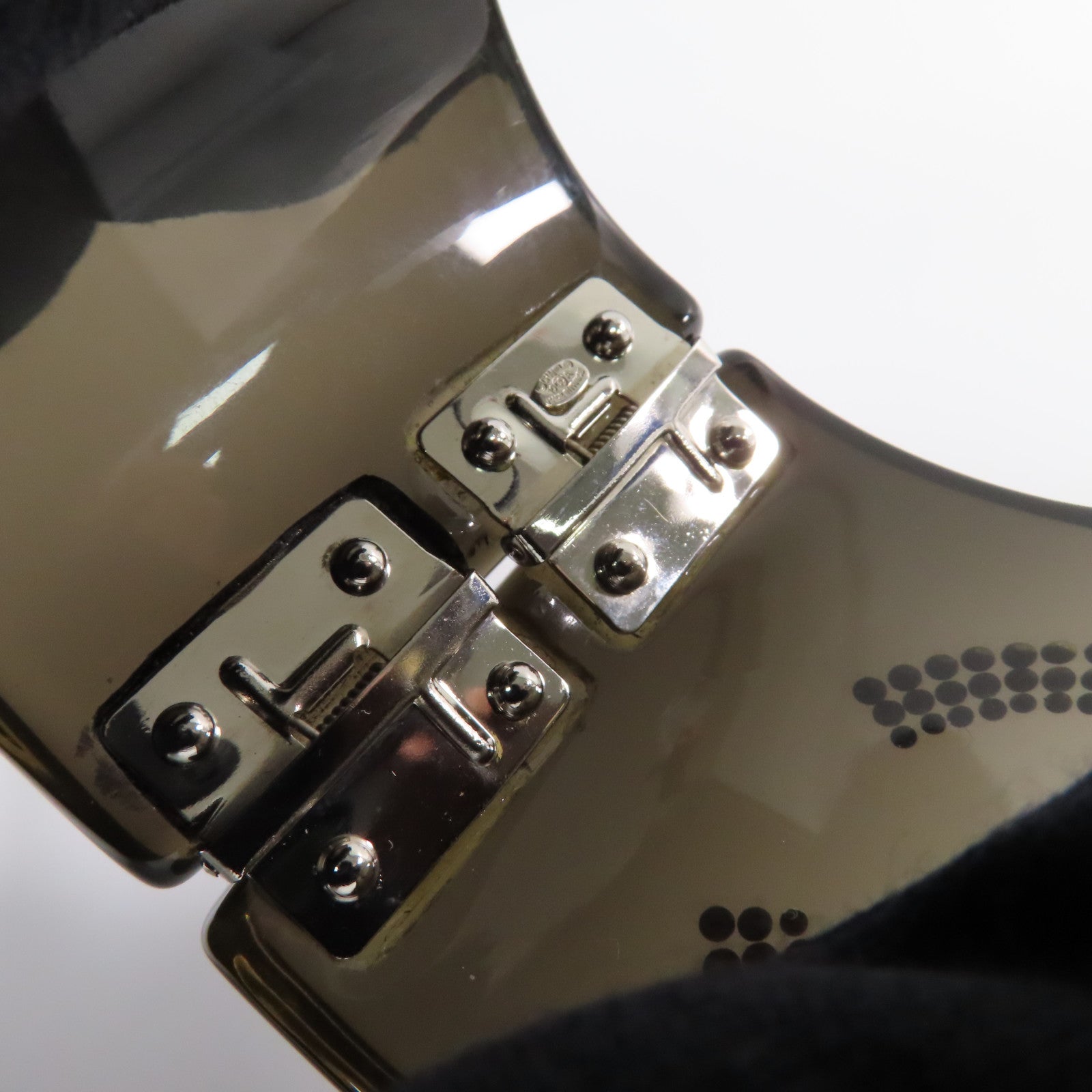 CHANEL PVC CC Bangle手鐲黑色