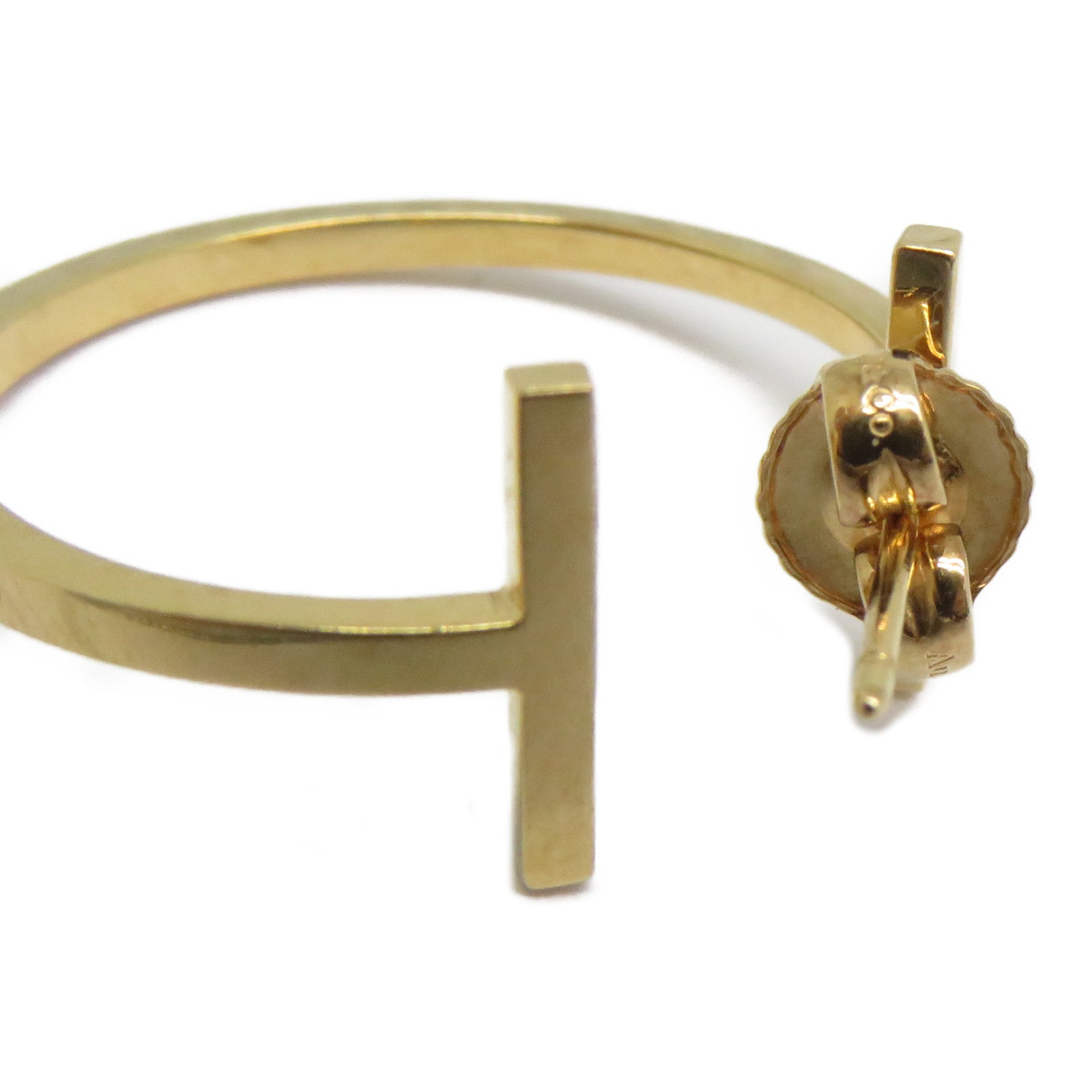 TIFFANY＆CO 18K玫瑰金Hoop Earrings耳環