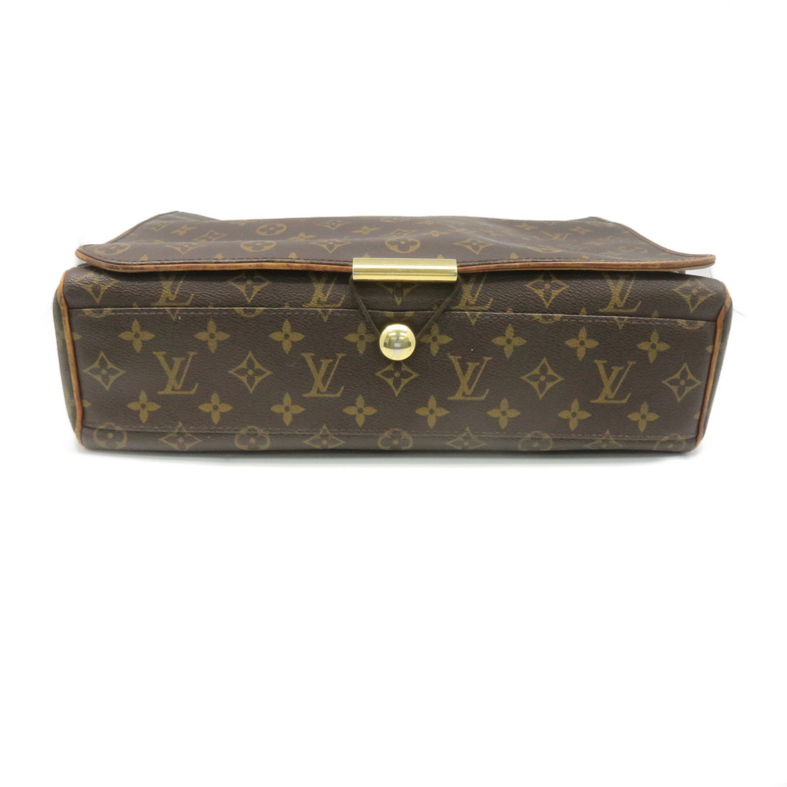 LOUIS VUITTON Monogram Abbesses Messenger Shoulder Bag brown