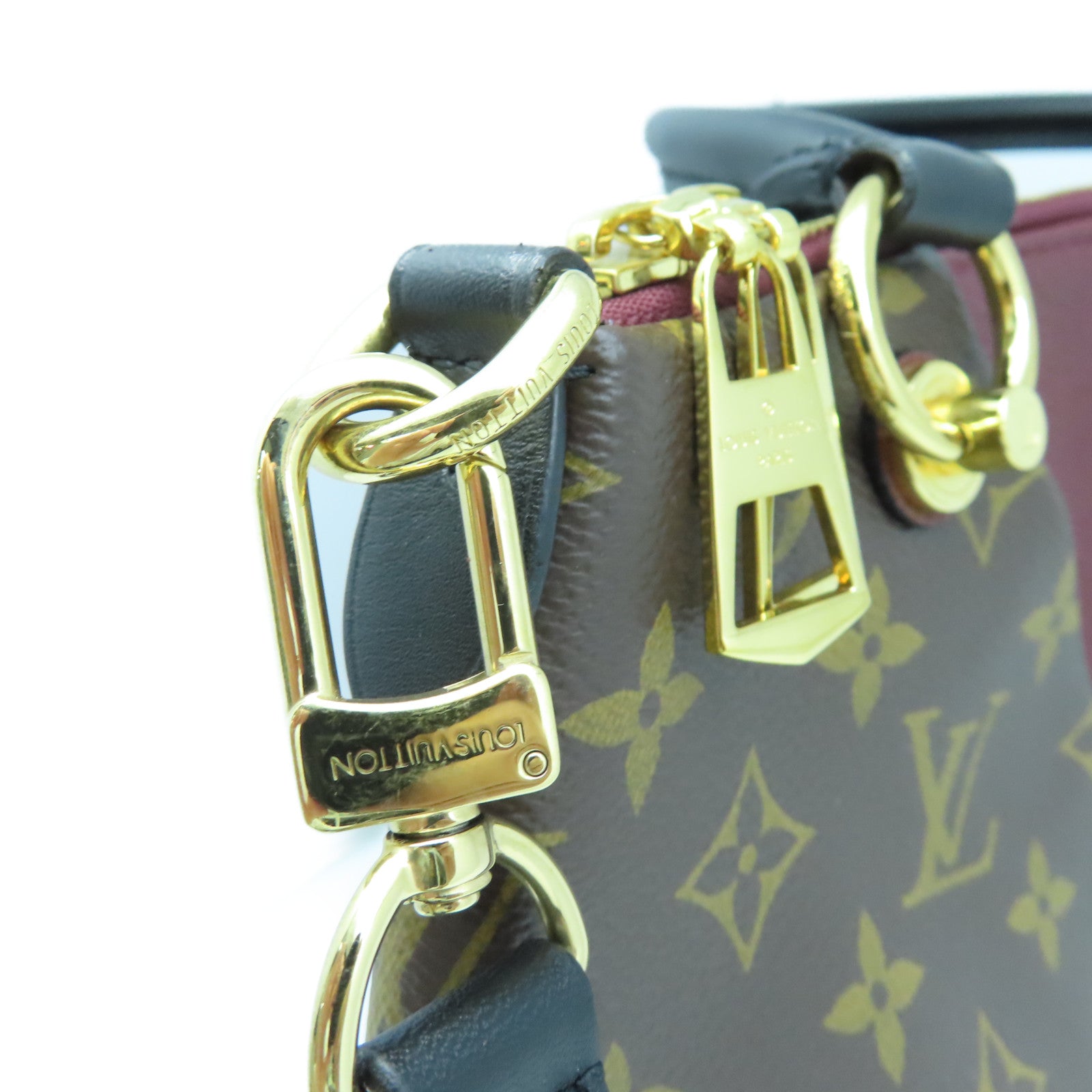 LOUIS VUITTON 【激減優惠】Monogram V Tote MM金扣肩背袋棕色