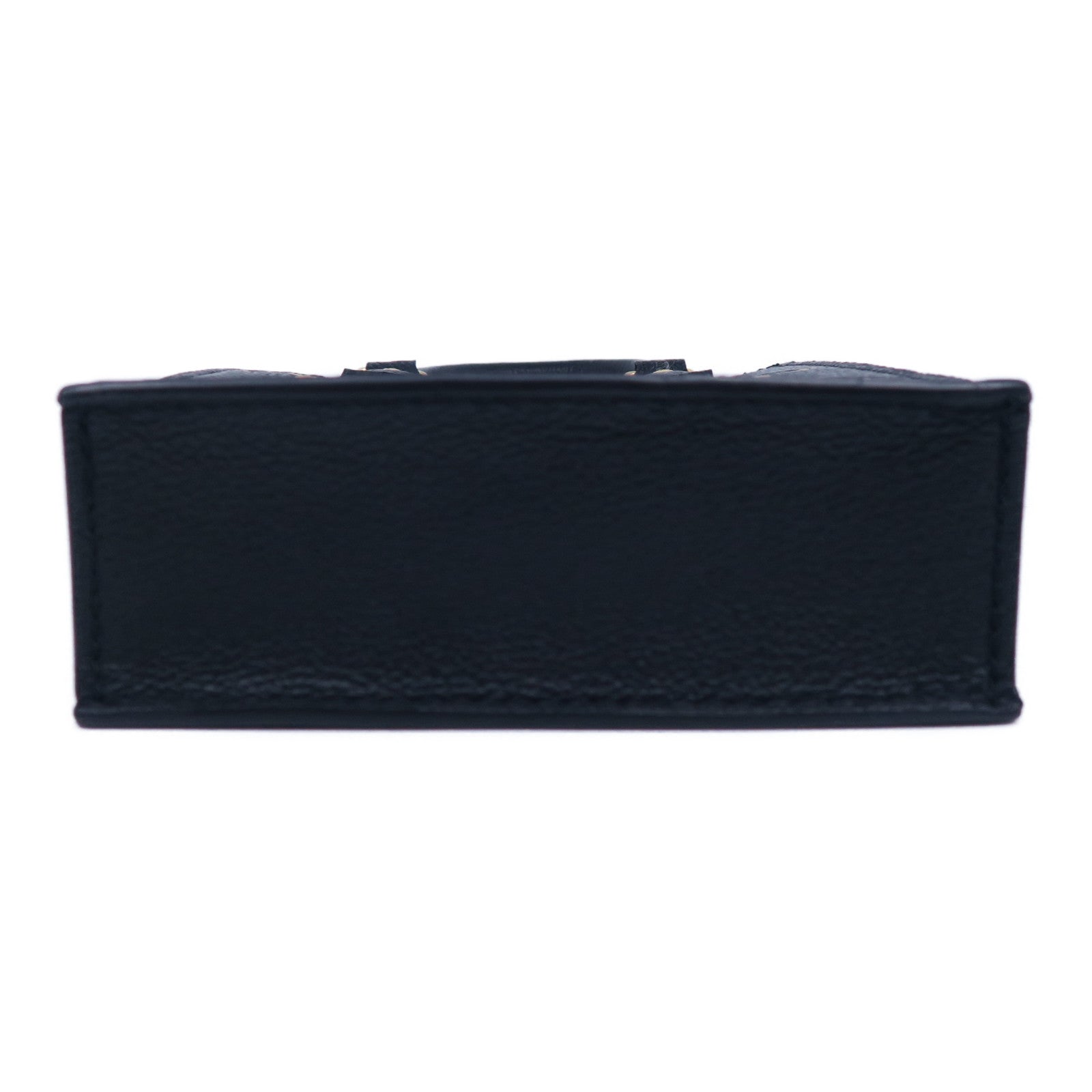 LOUIS VUITTON Monogram Empreinte Petit Sac Plat金扣手挽肩背兩用袋黑色