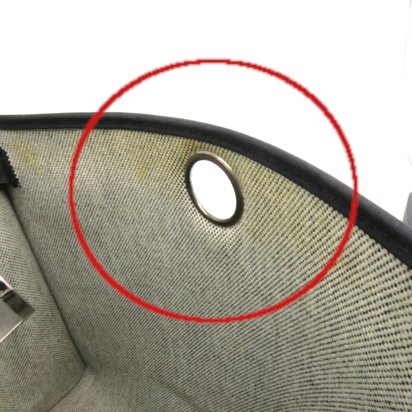 HERMES 帆布Herbag PM 2Way Shoulder Bag銀扣手挽肩背兩用袋黑色