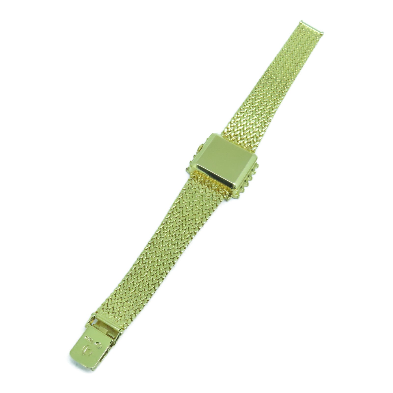 ROLEX Orchid 18K黃金鑽石手錶手動機芯黑色