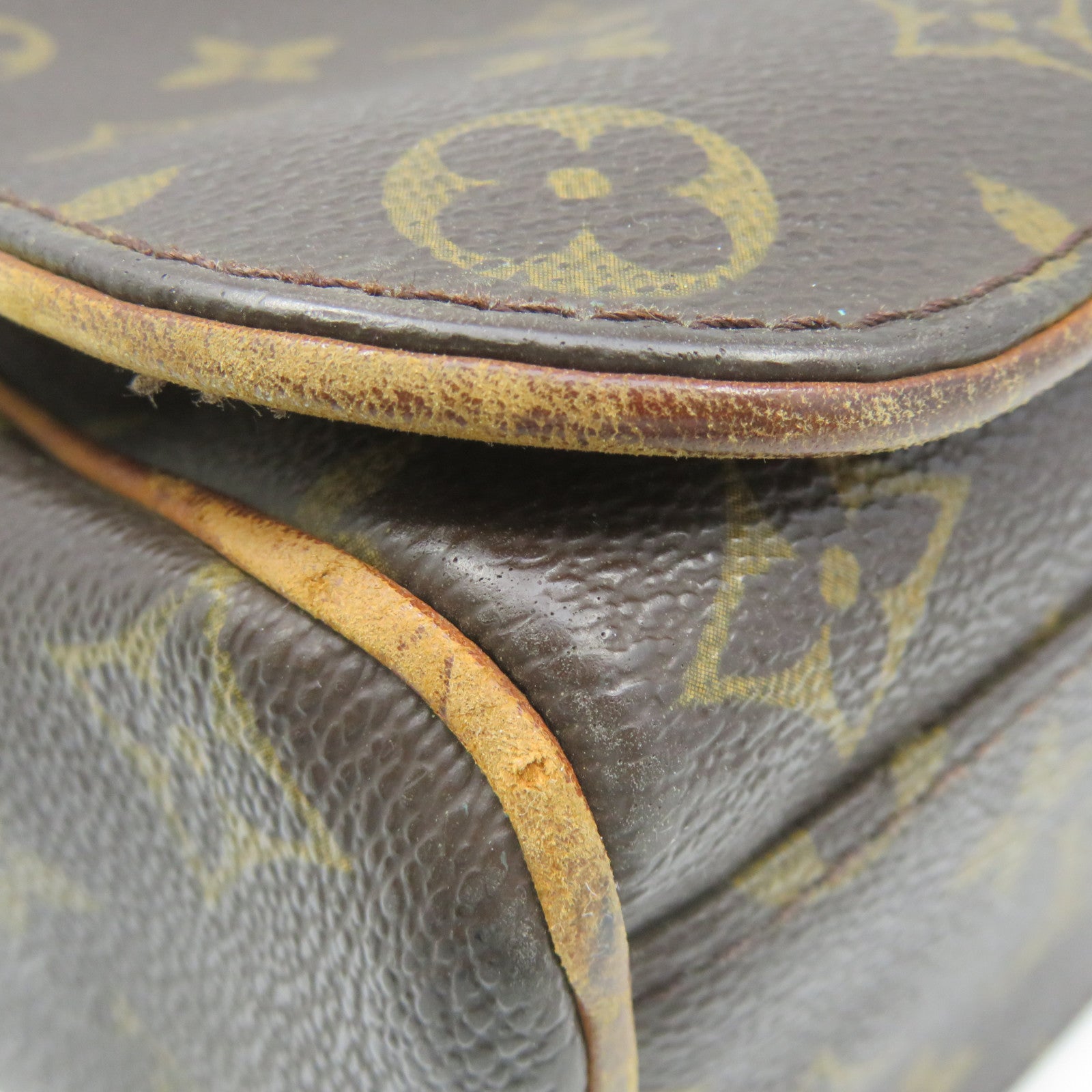 LOUIS VUITTON Monogram Abbesses Messenger Shoulder Bag brown