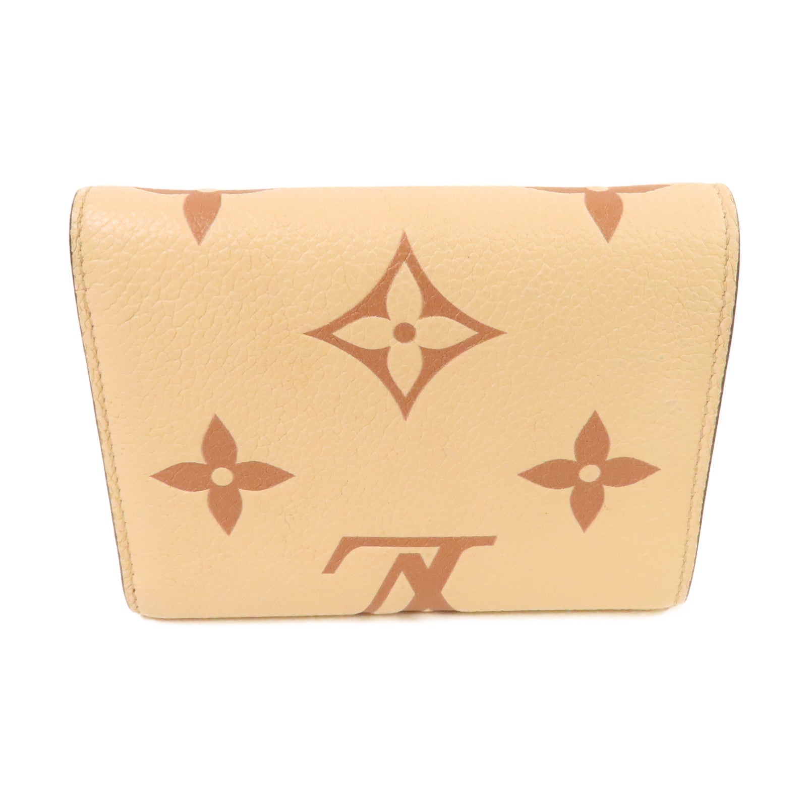 LOUIS VUITTON Monogram Empreinte Victorine Short Wallet金扣短錢包奶油色