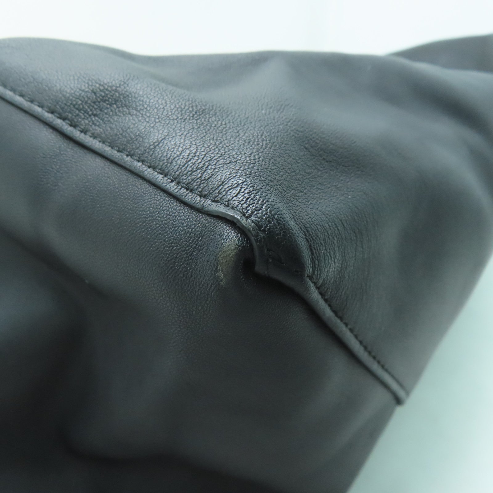 CELINE 皮革Tote Bag金扣手挽袋黑色