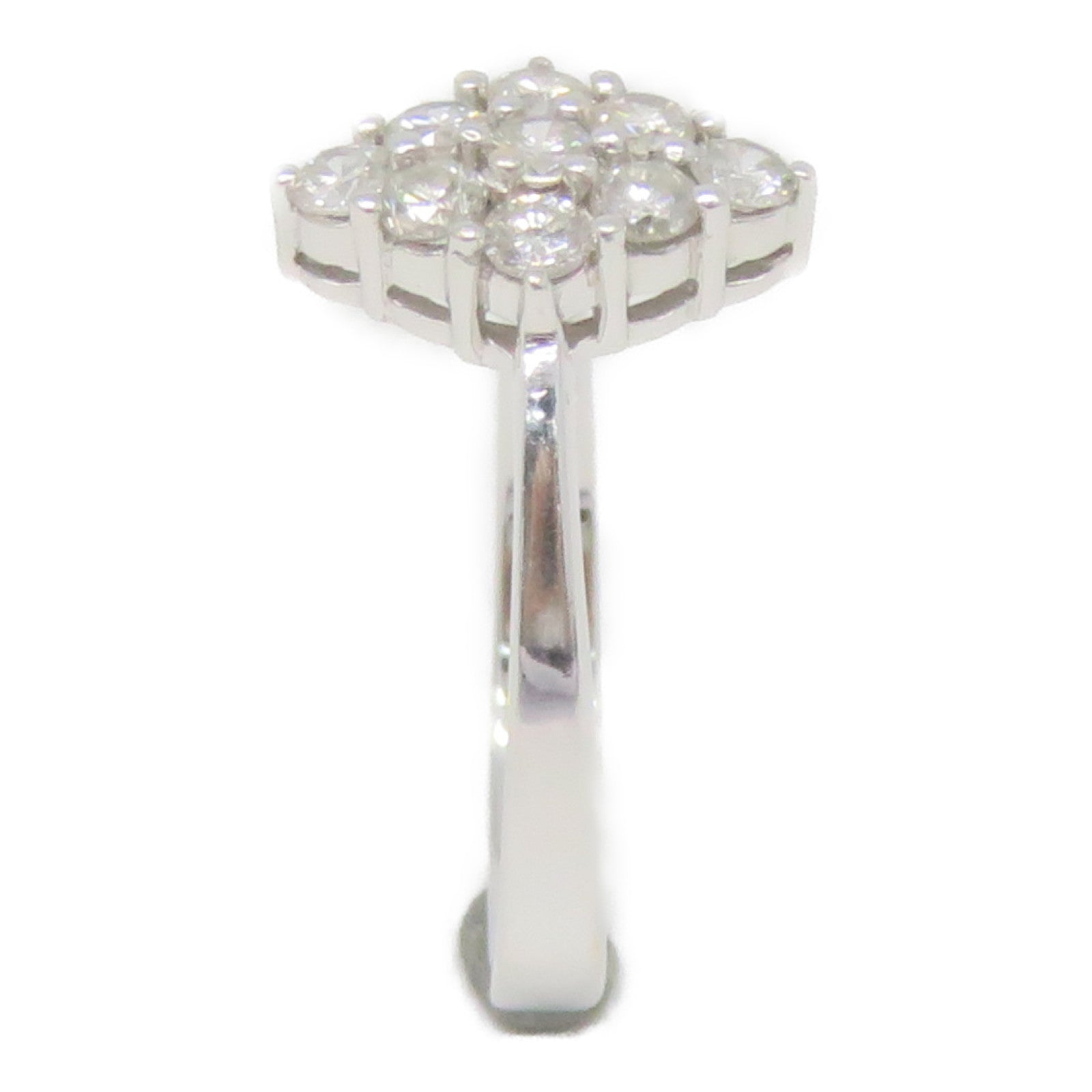 JEWELRY [Sharp Discount] 18K White Gold Diamond Ring 0.48ct Diamond Ring US#6.0